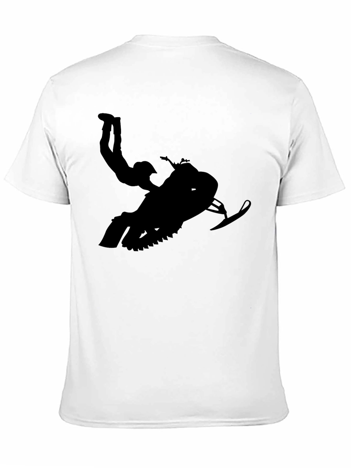 Black Snowmobile Stunt T-Shirt