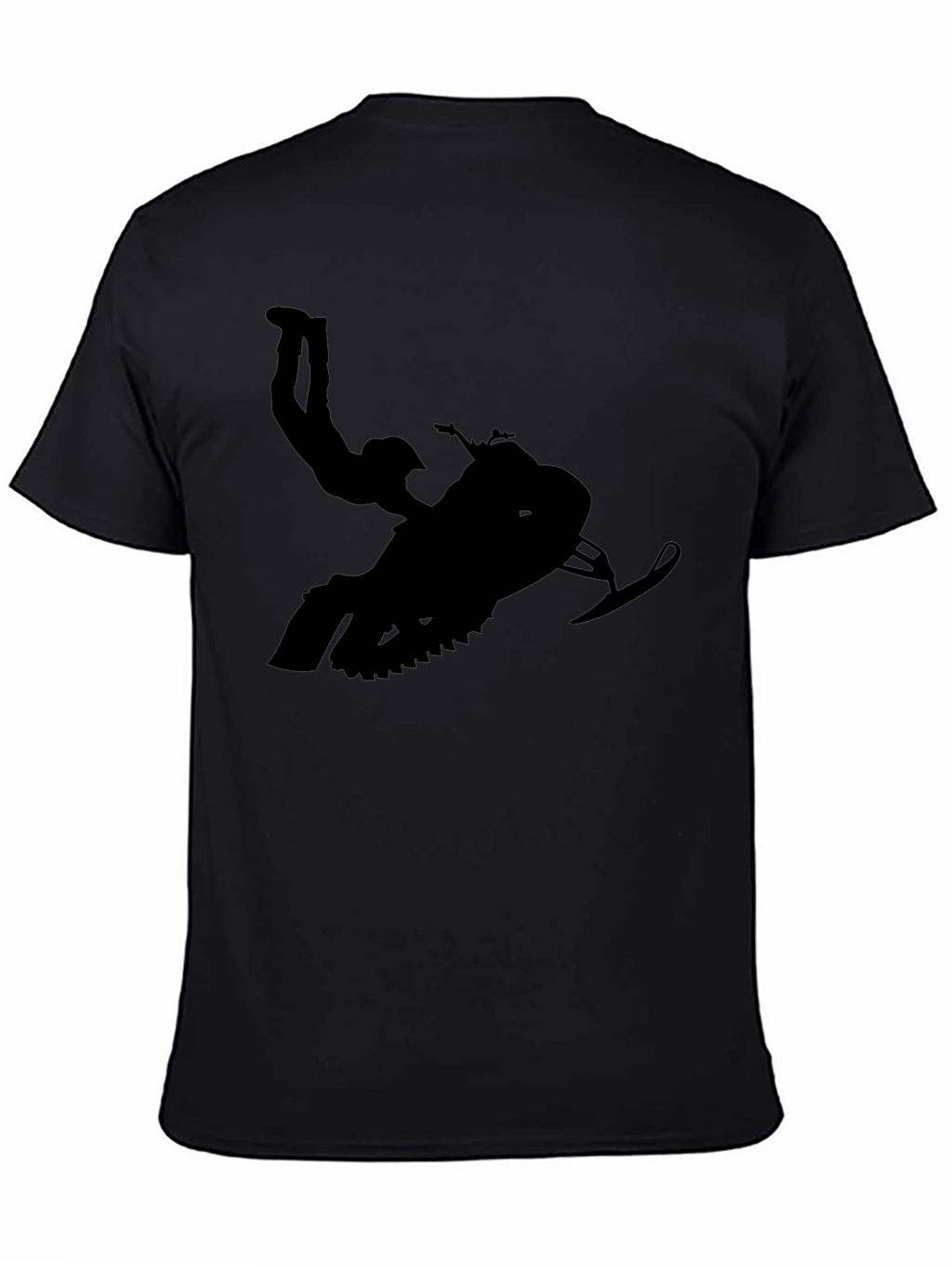 Black Snowmobile Stunt T-Shirt