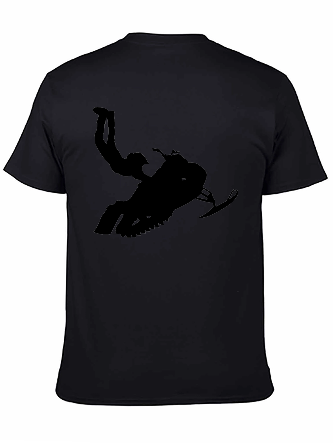 Black Snowmobile Stunt T-Shirt