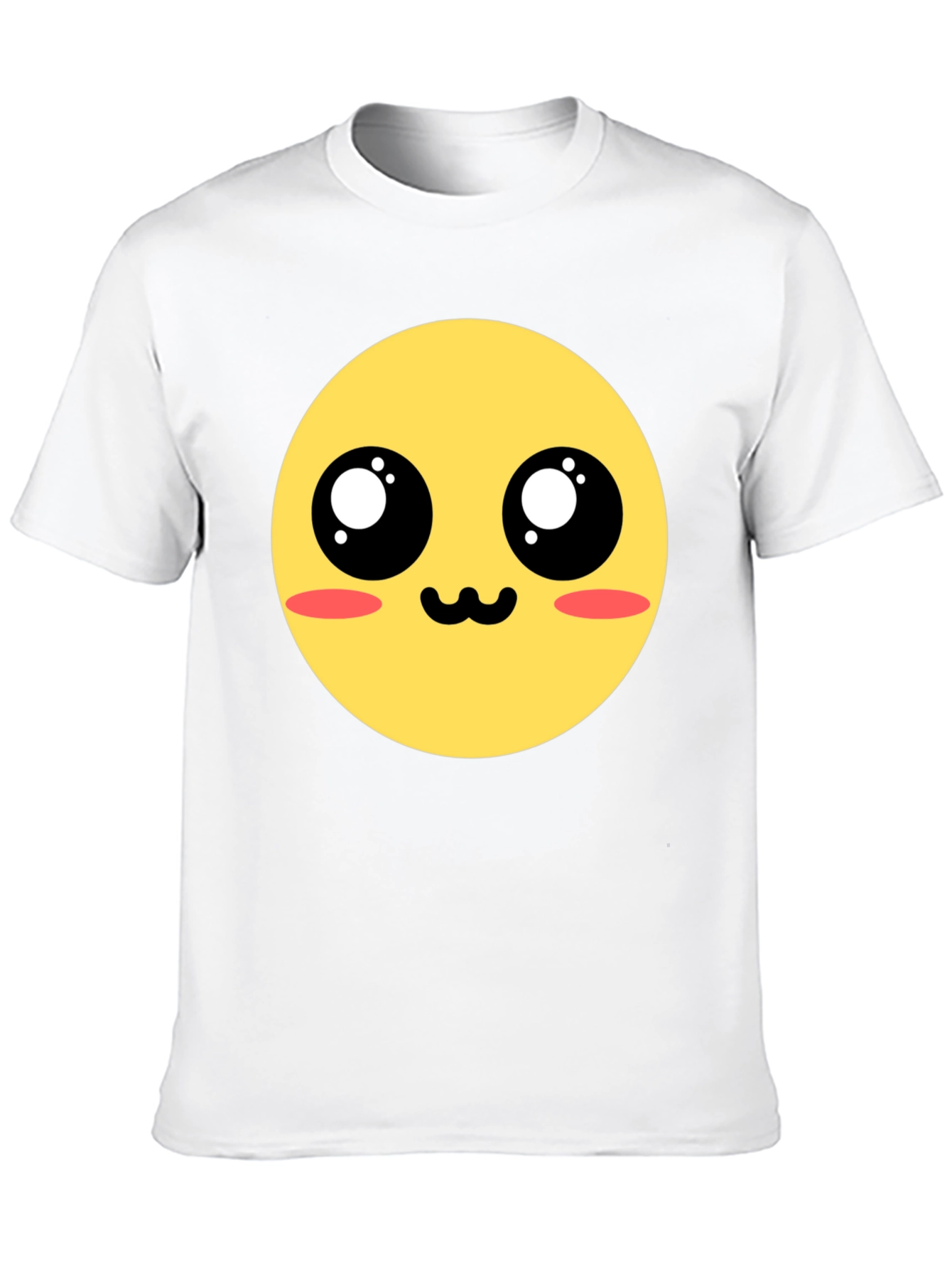 Kawaii Emoji Graphic Tee - Black