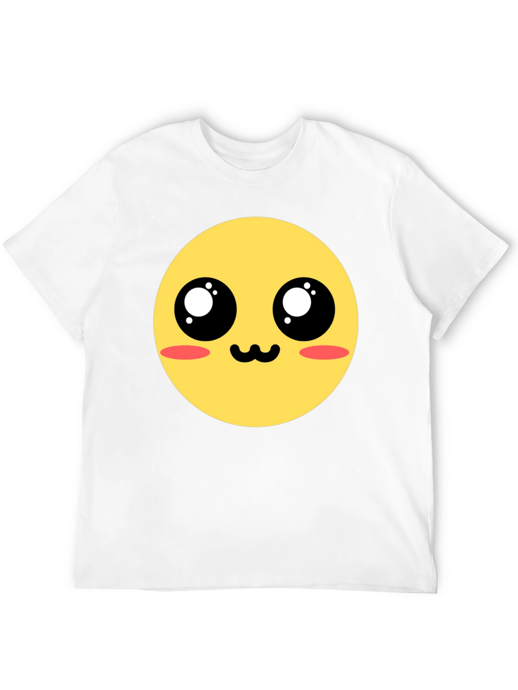 Kawaii Emoji Graphic Tee - Black