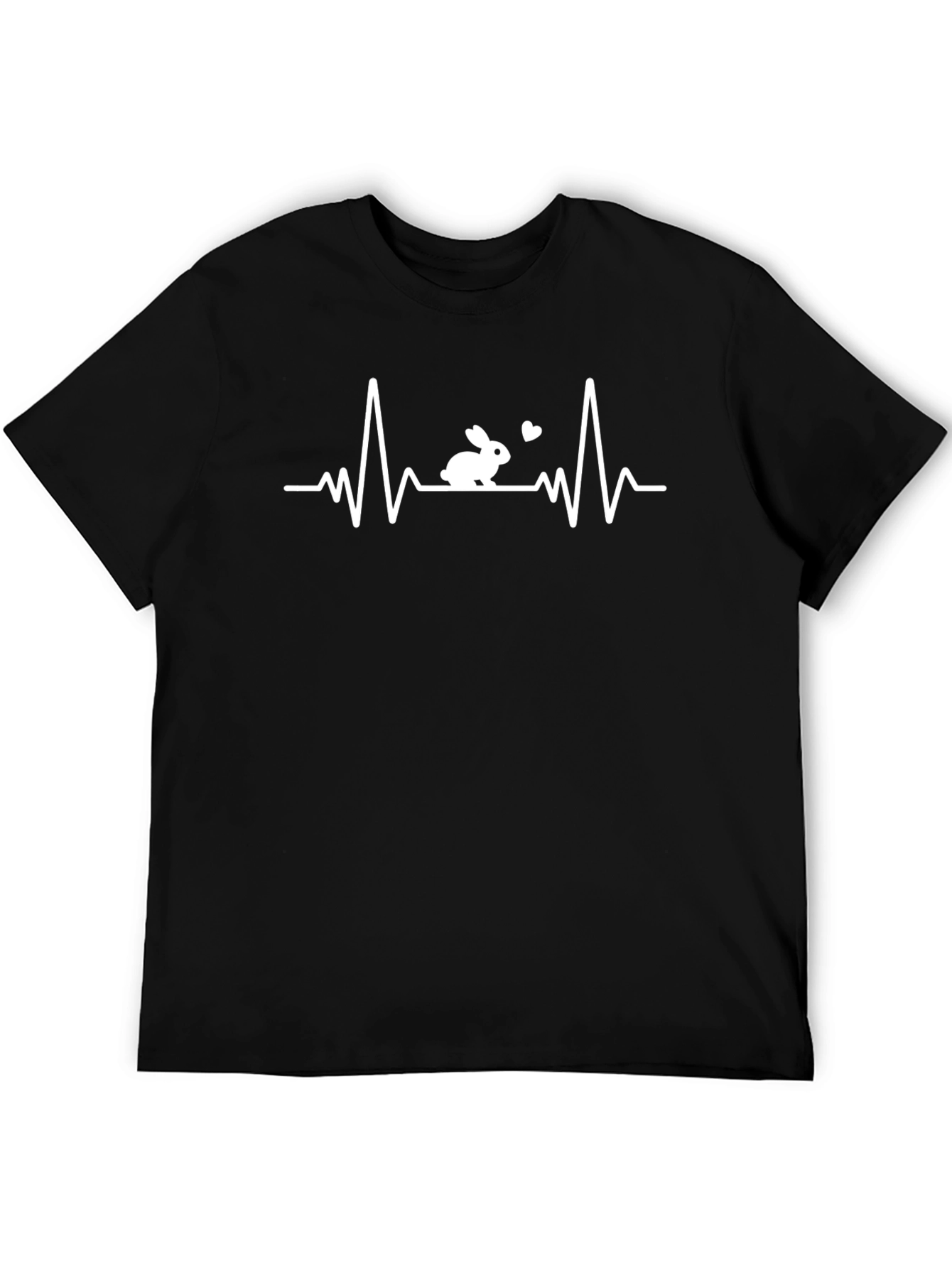 Rabbit Heartbeat T-Shirt - Cute Bunny Love Tee