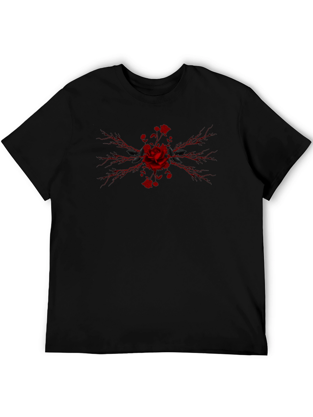 Gothic Rose Graphic T-Shirt