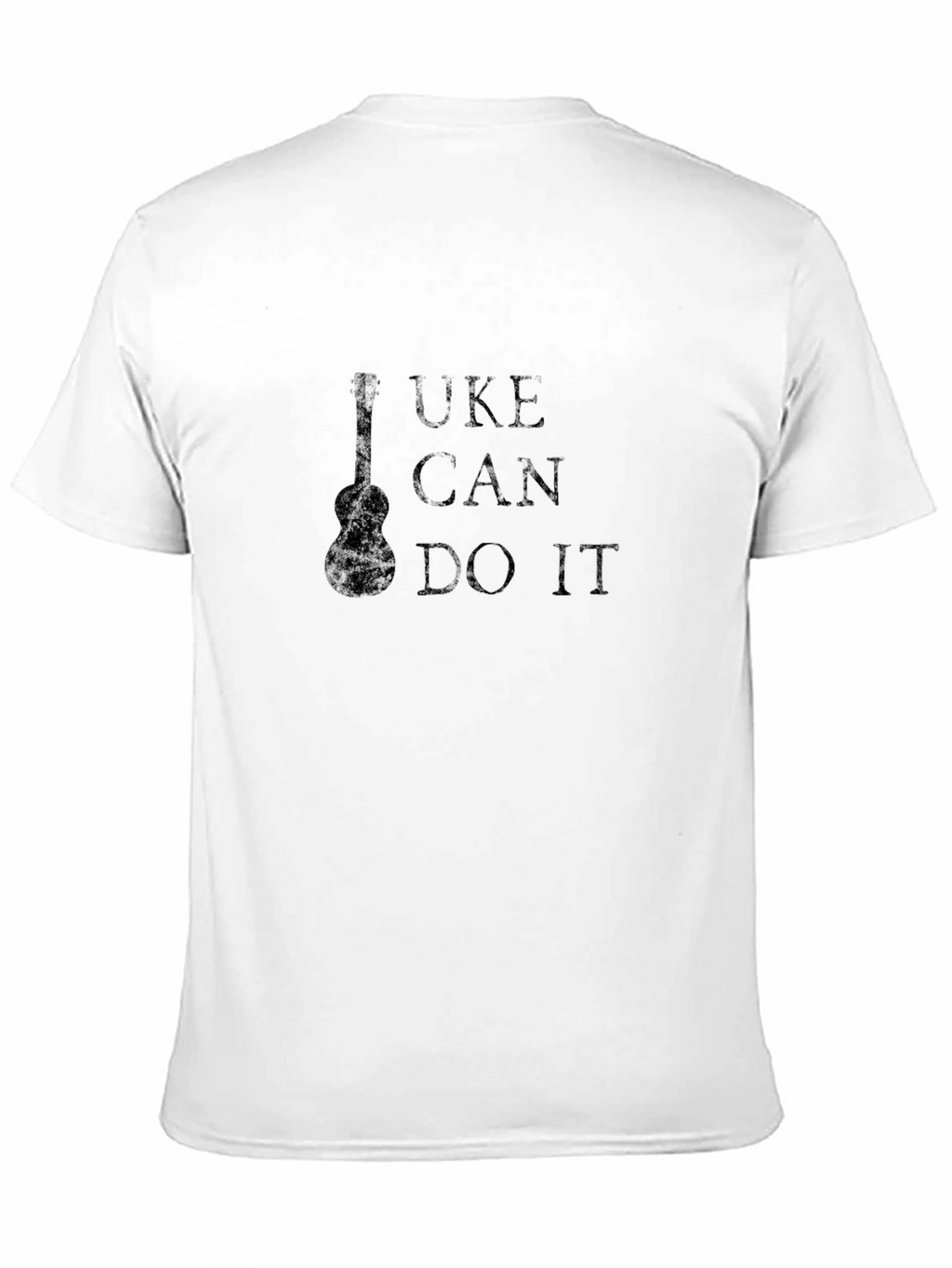 Uke Can Do It Black T-Shirt Ukulele Graphic Tee