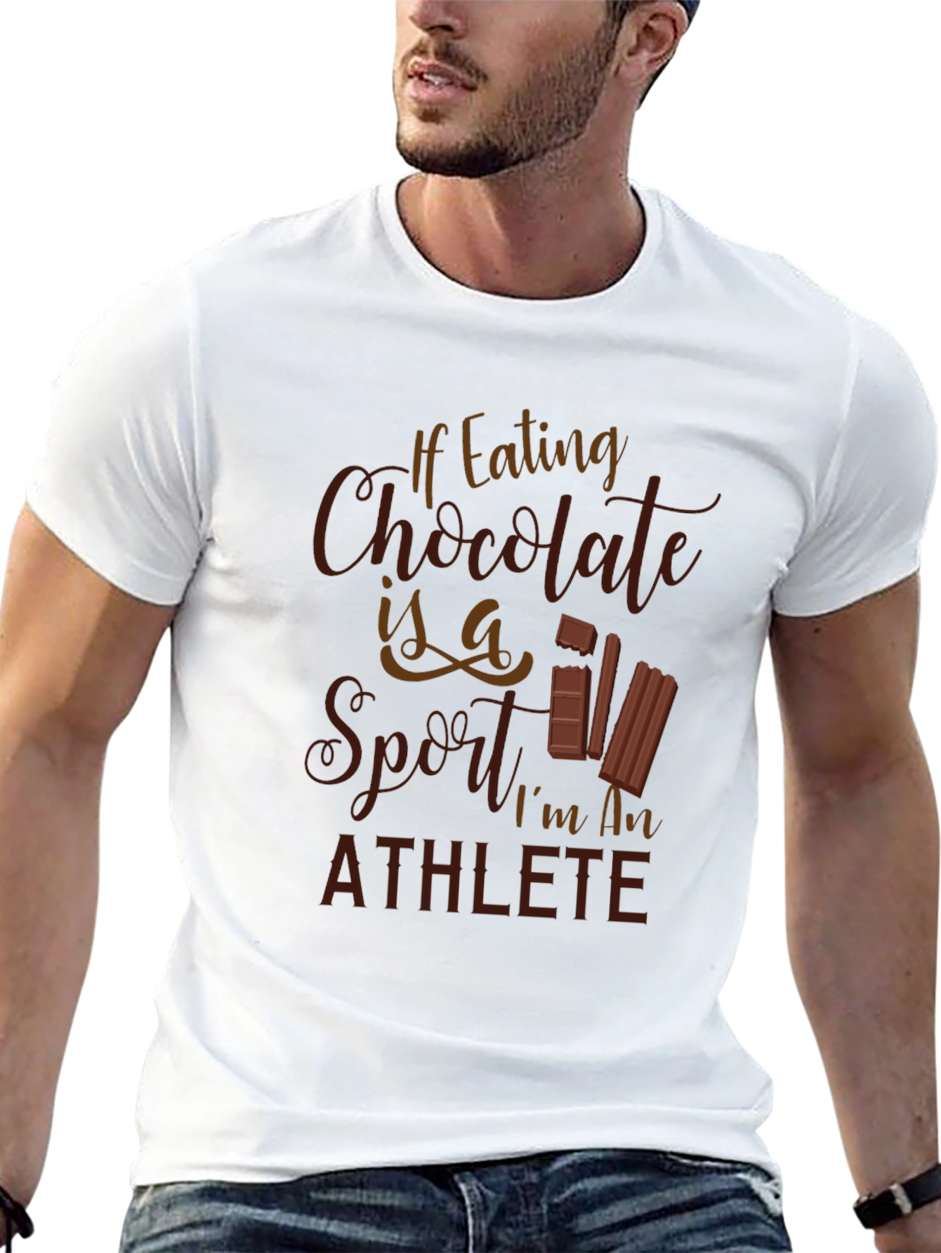 Chocolate Lovers T-Shirt - Funny Athlete Tee