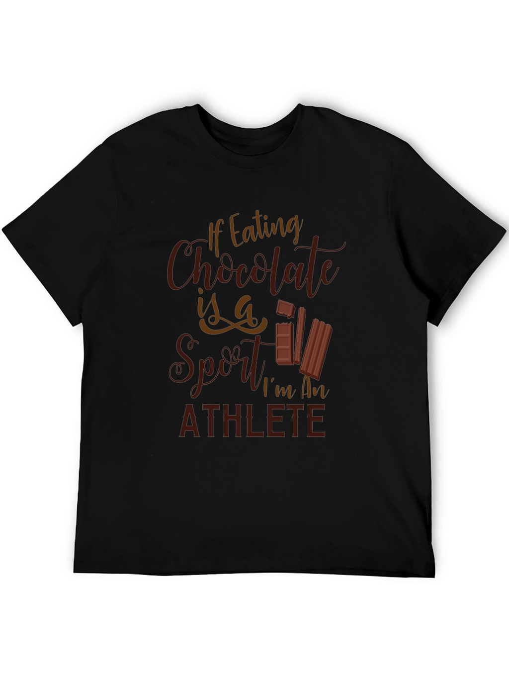 Chocolate Lovers T-Shirt - Funny Athlete Tee