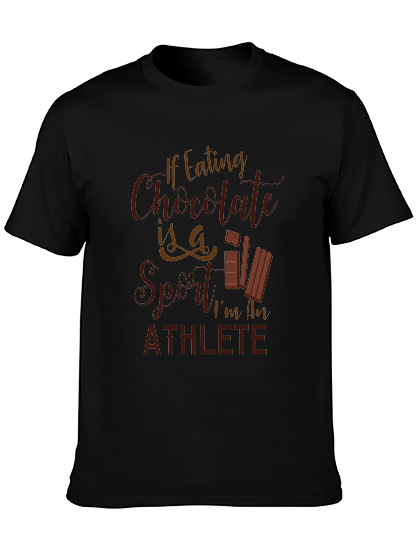 Chocolate Lovers T-Shirt - Funny Athlete Tee