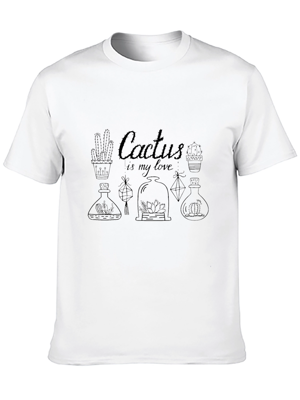 Cactus is My Love T-Shirt - Botanical Design