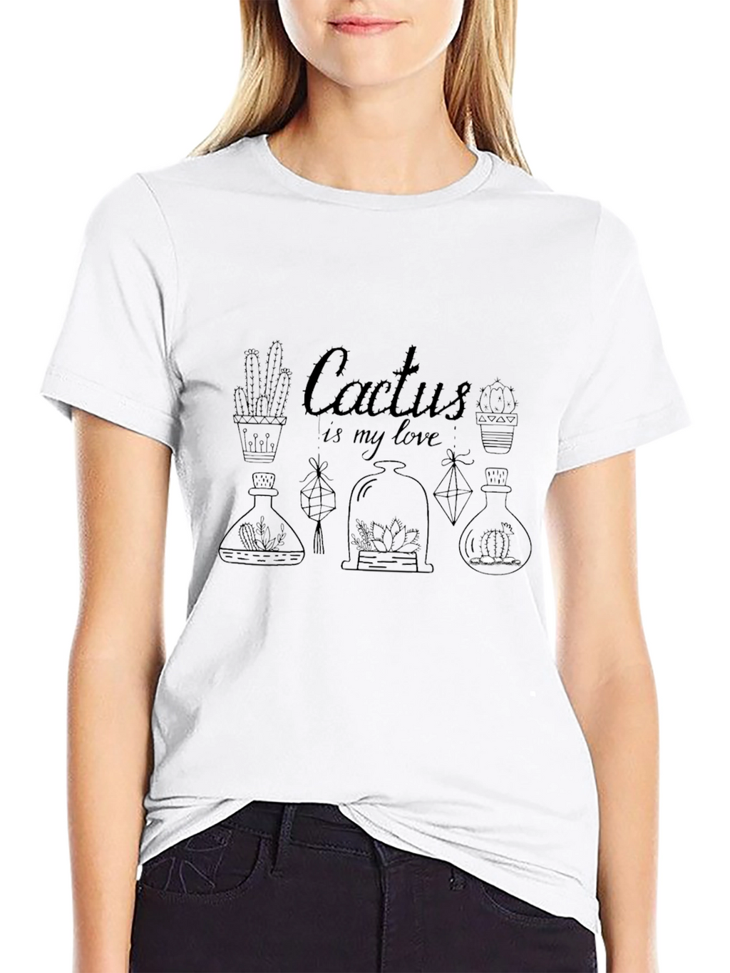 Cactus is My Love T-Shirt - Botanical Design