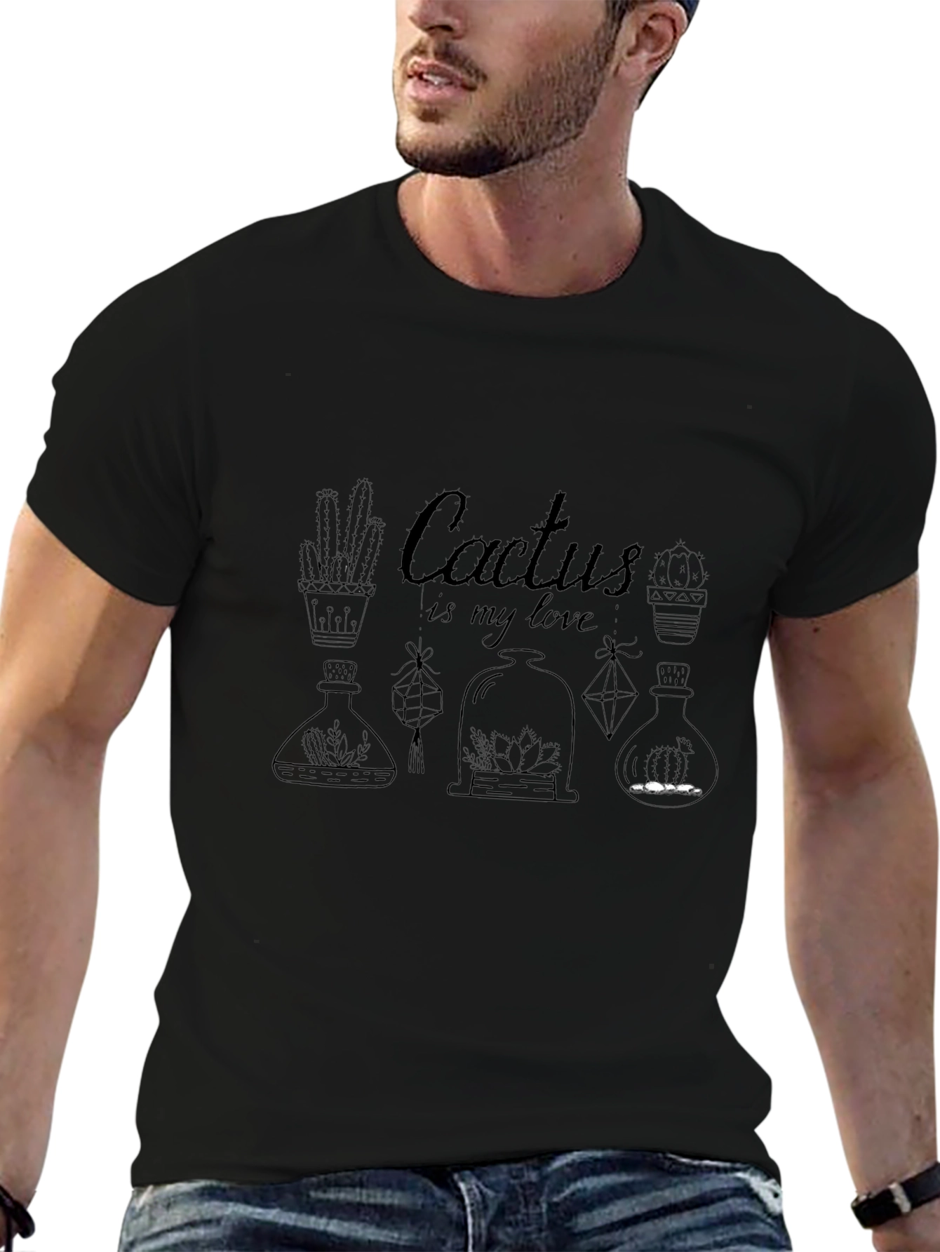 Cactus is My Love T-Shirt - Botanical Design
