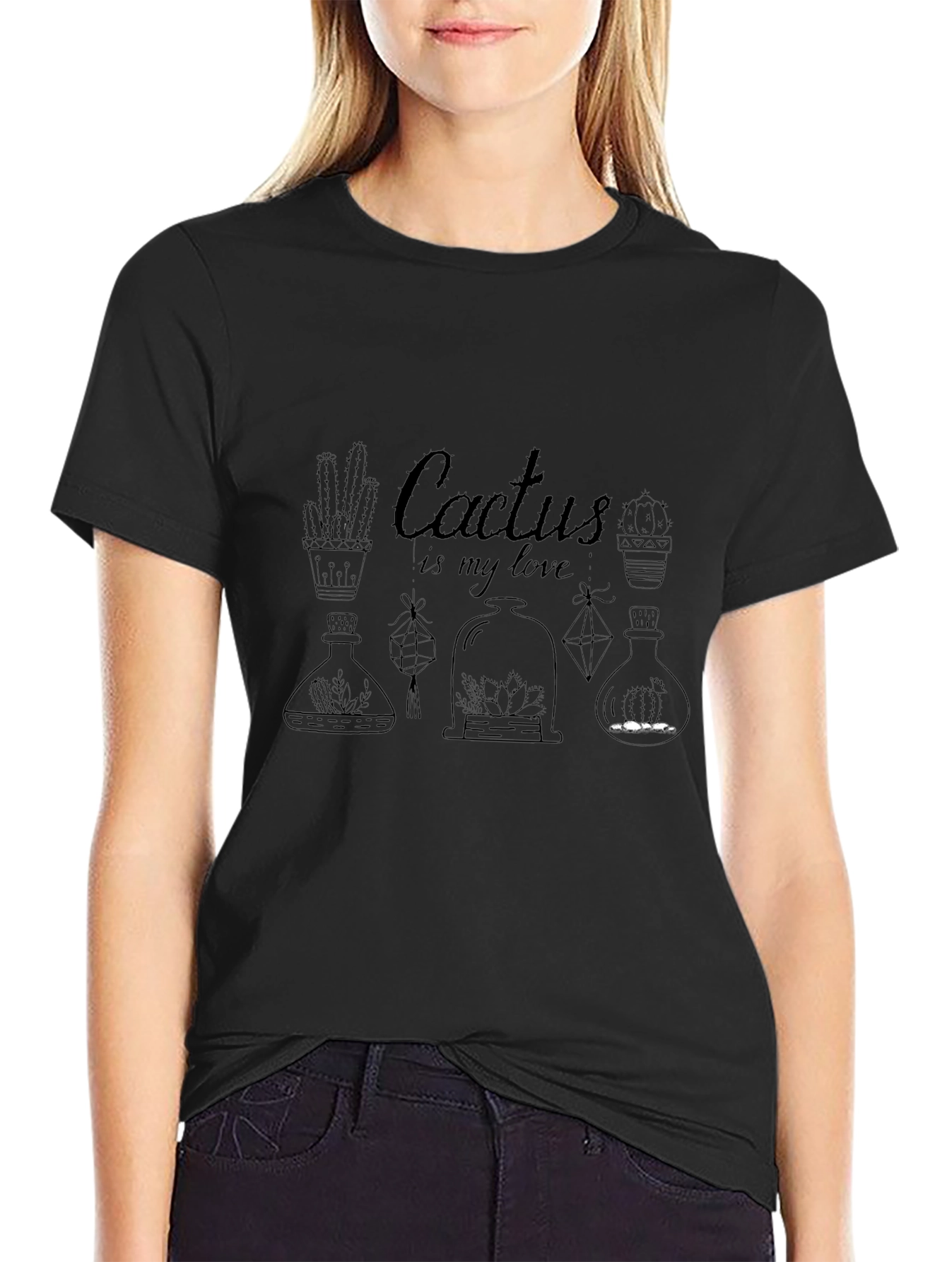 Cactus is My Love T-Shirt - Botanical Design
