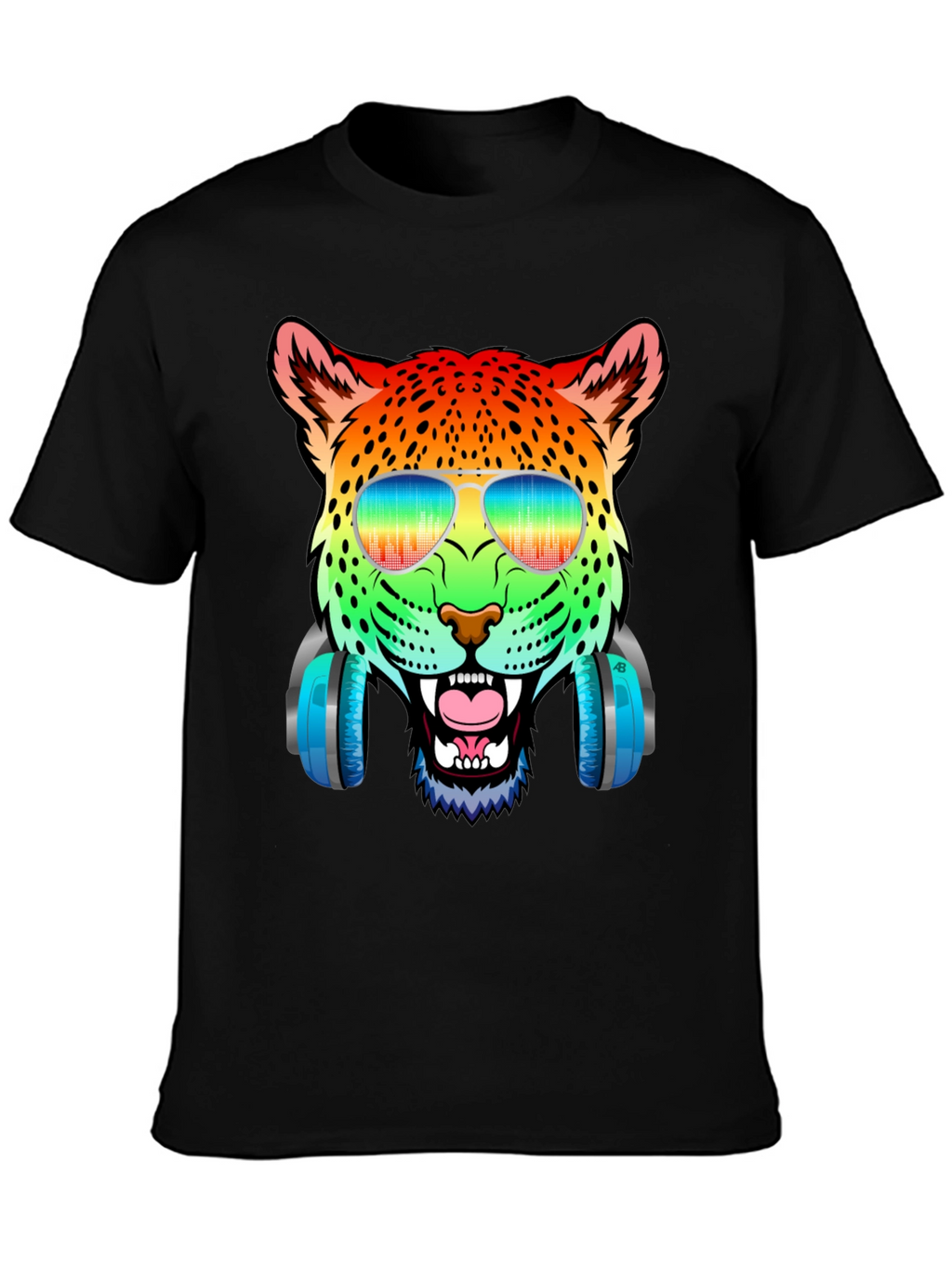 Rainbow Leopard DJ T-Shirt