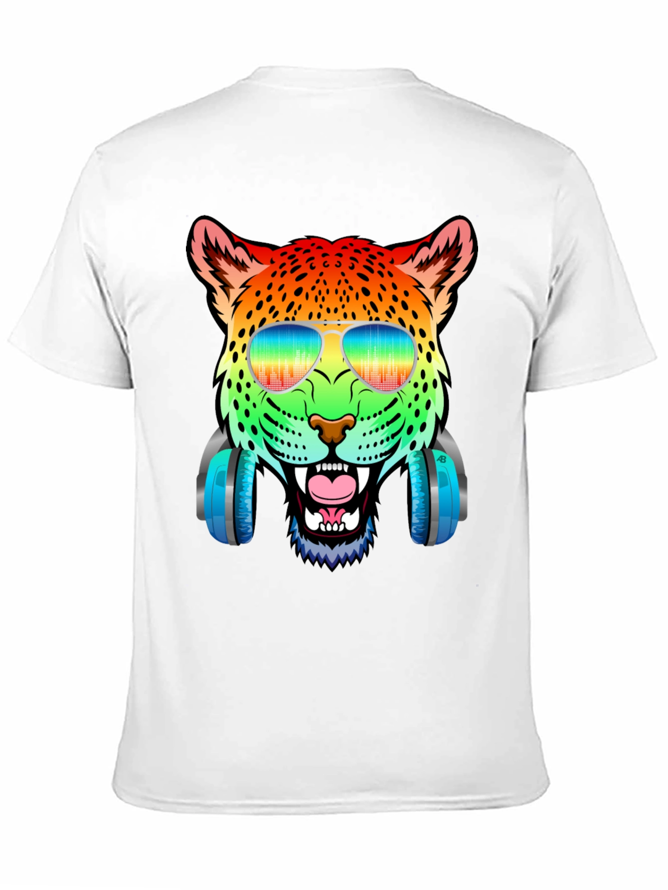 Rainbow Leopard DJ T-Shirt