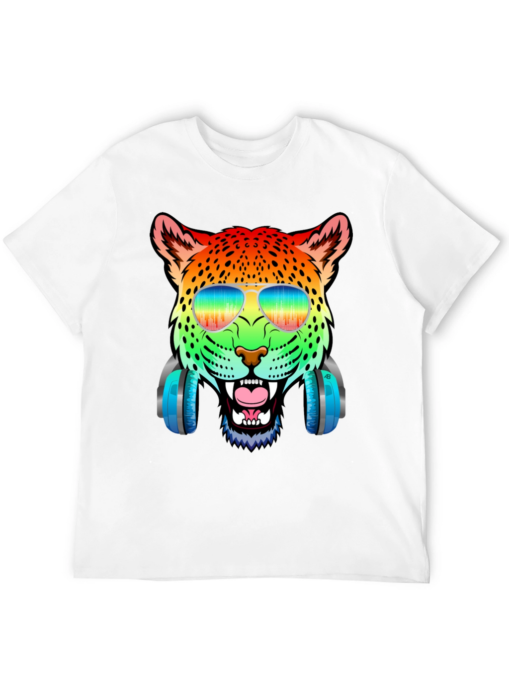 Rainbow Leopard DJ T-Shirt