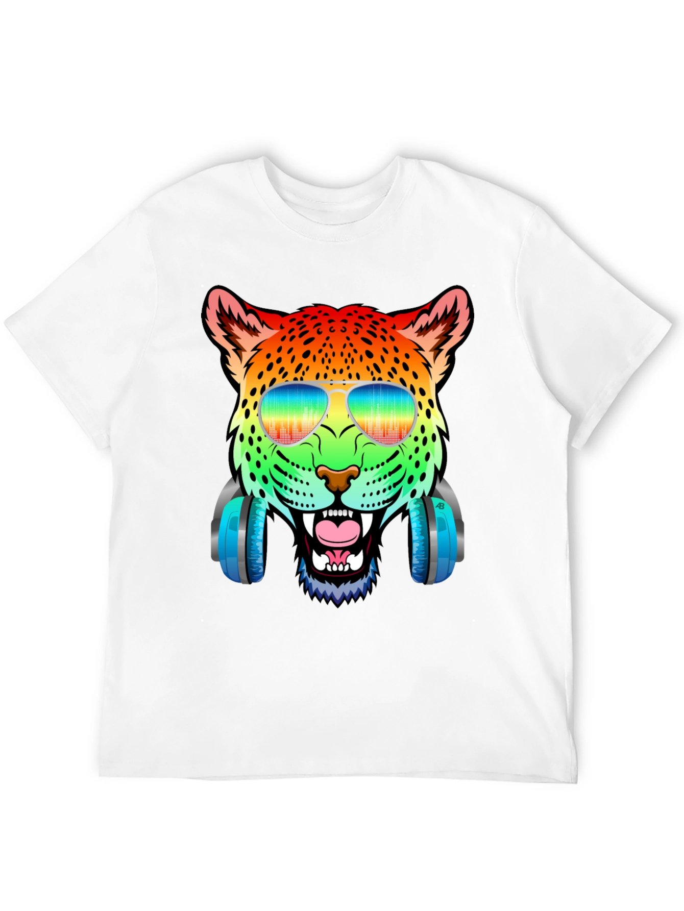 Rainbow Leopard DJ T-Shirt