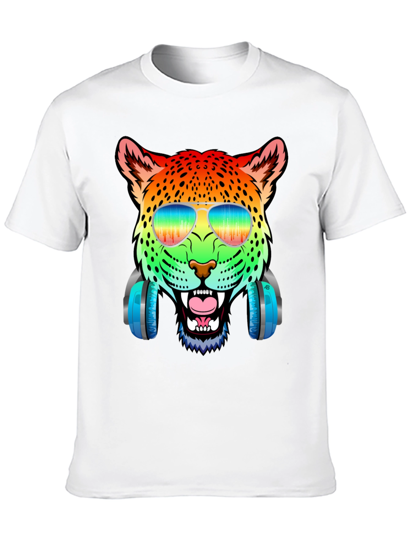 Rainbow Leopard DJ T-Shirt