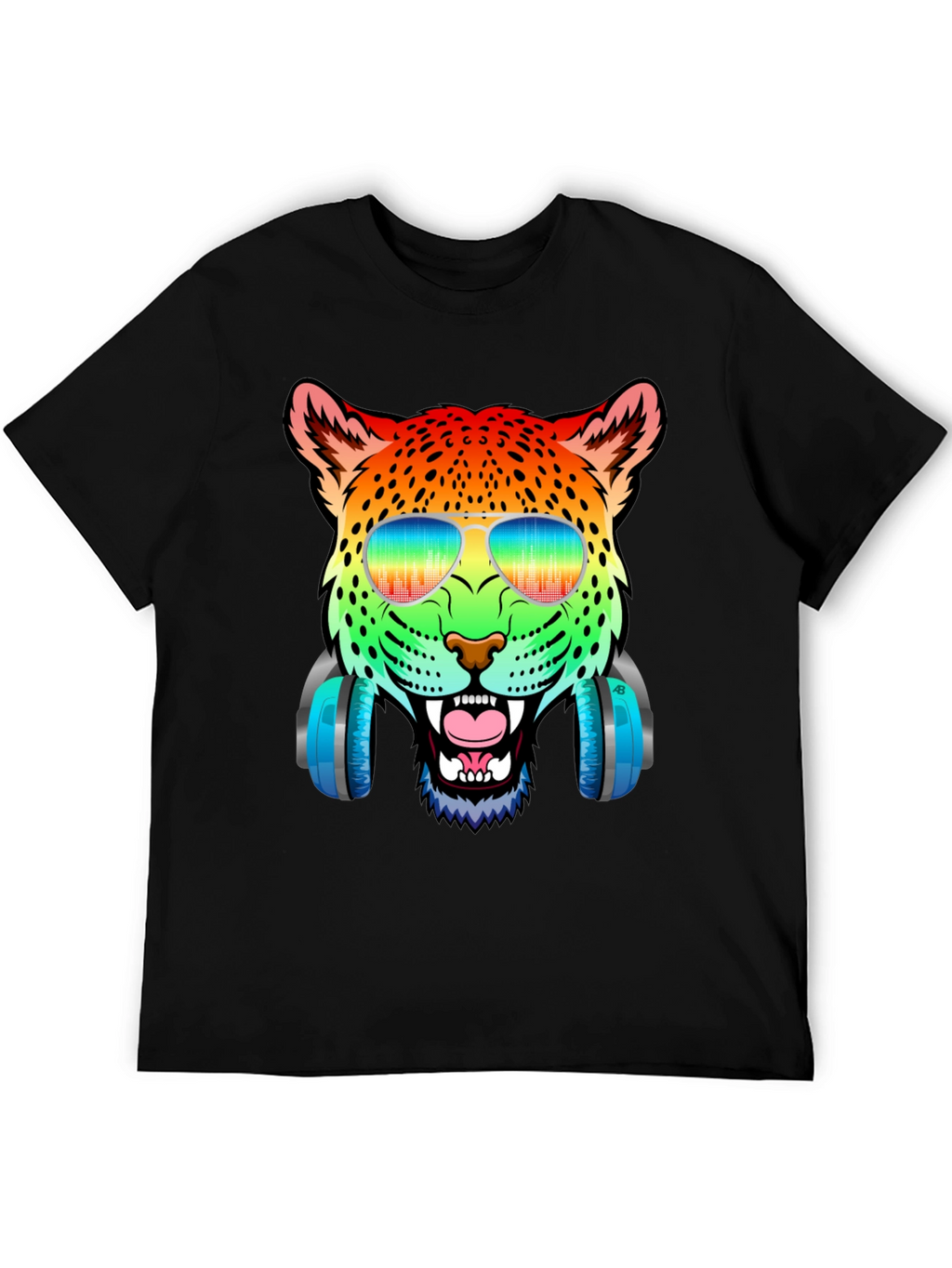 Rainbow Leopard DJ T-Shirt