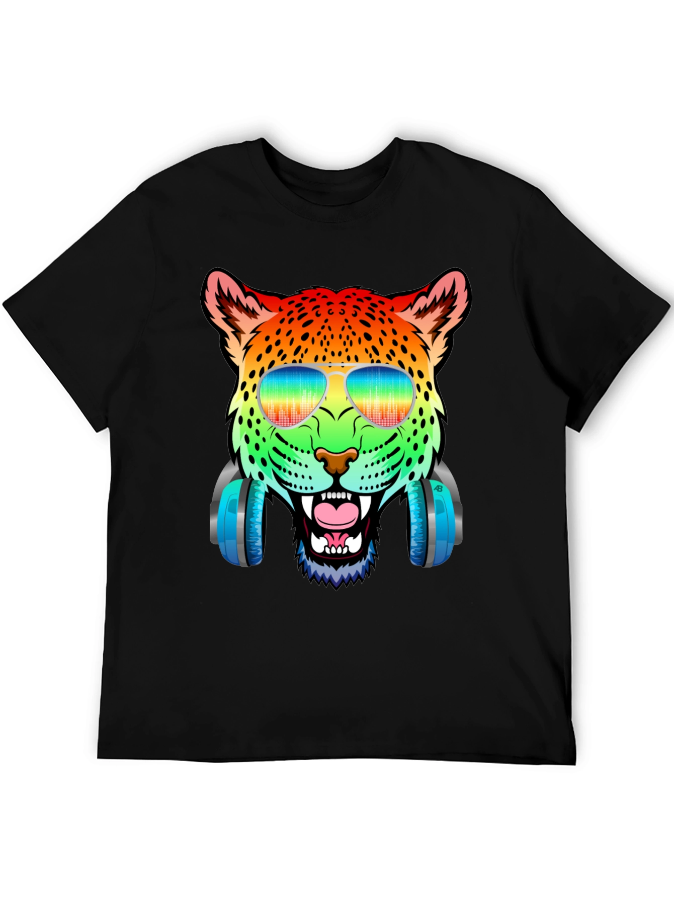 Rainbow Leopard DJ T-Shirt