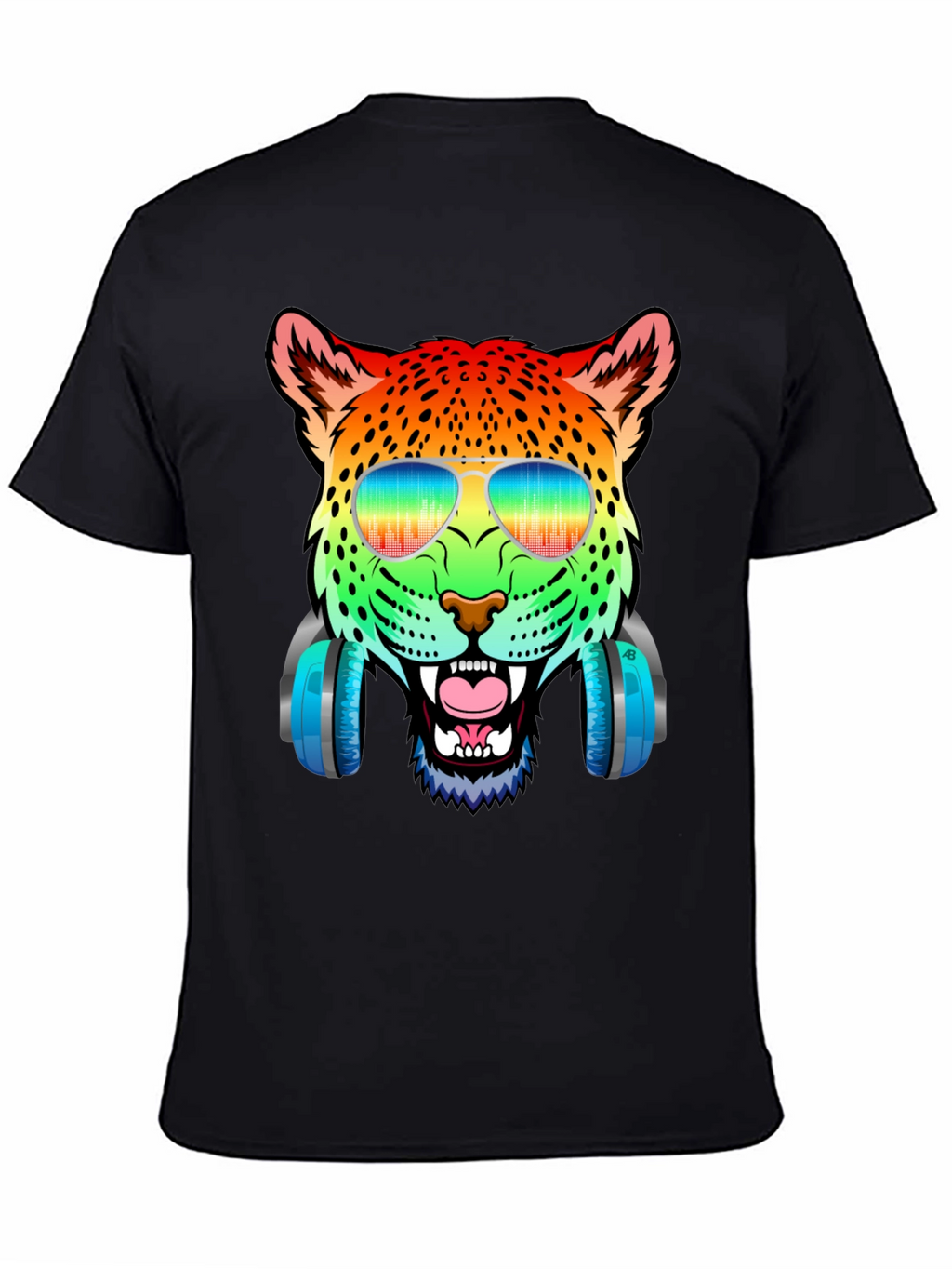 Rainbow Leopard DJ T-Shirt