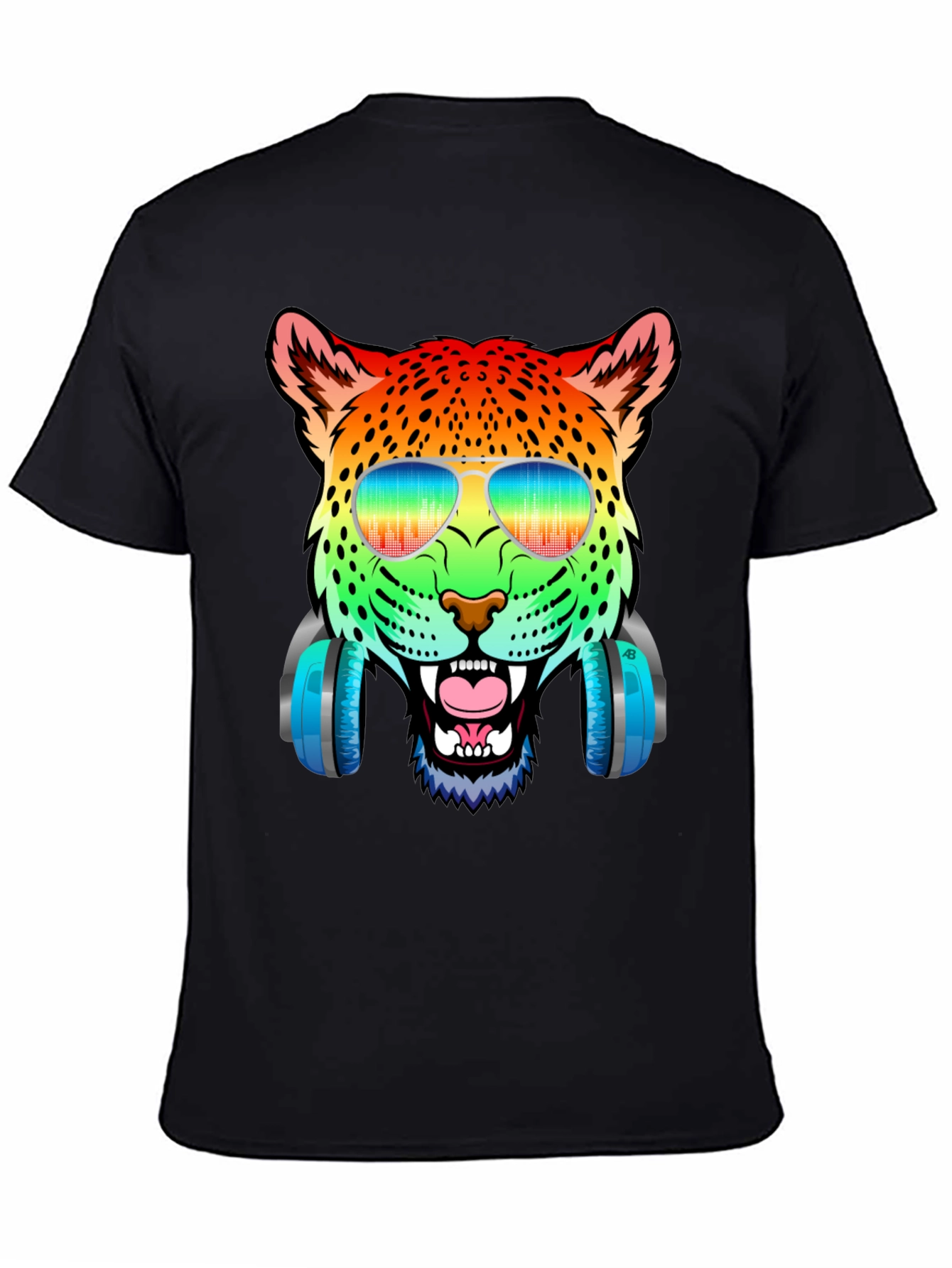 Rainbow Leopard DJ T-Shirt