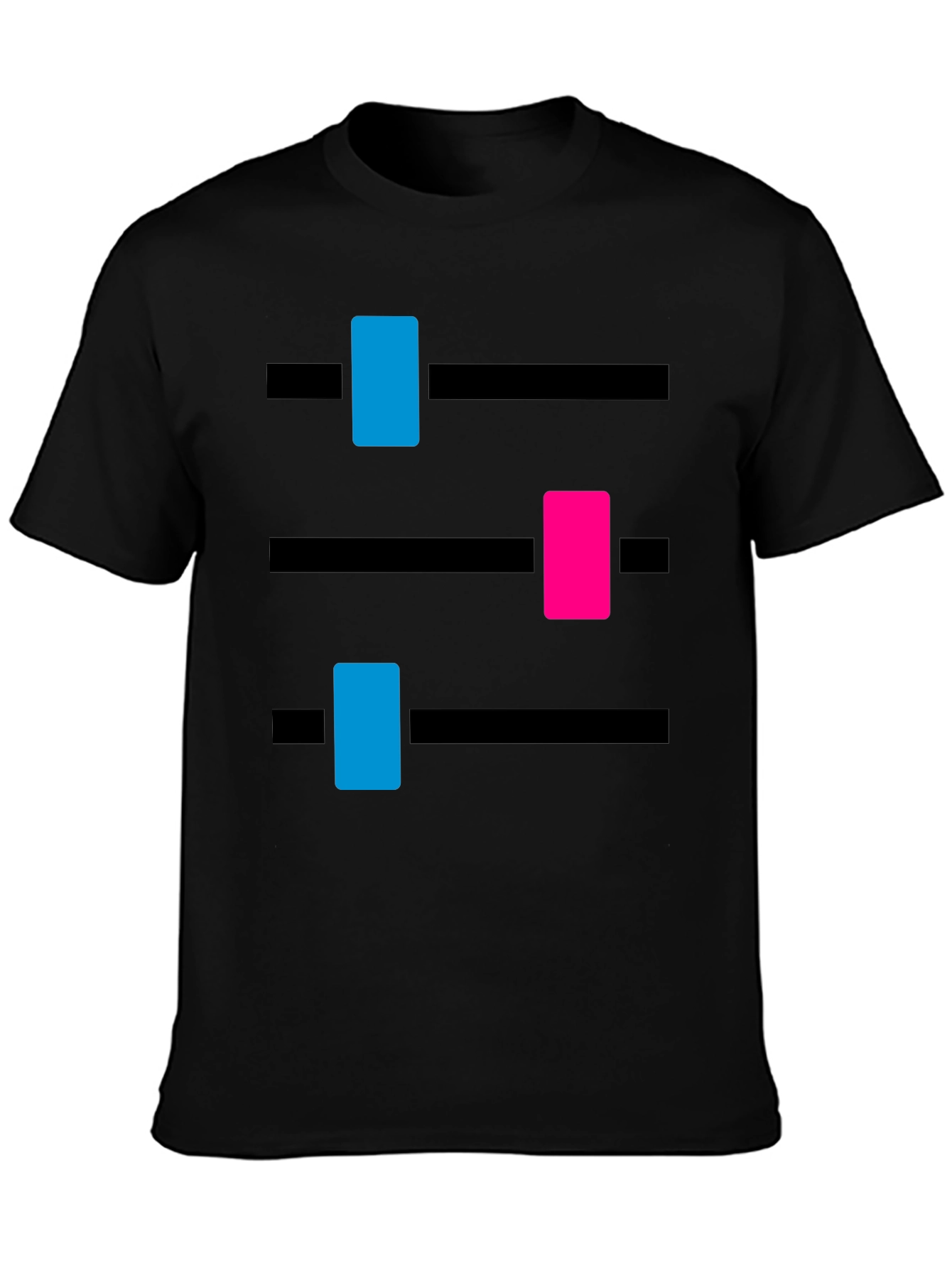 DJ Mixer Graphic Tee - Black Cotton Blend