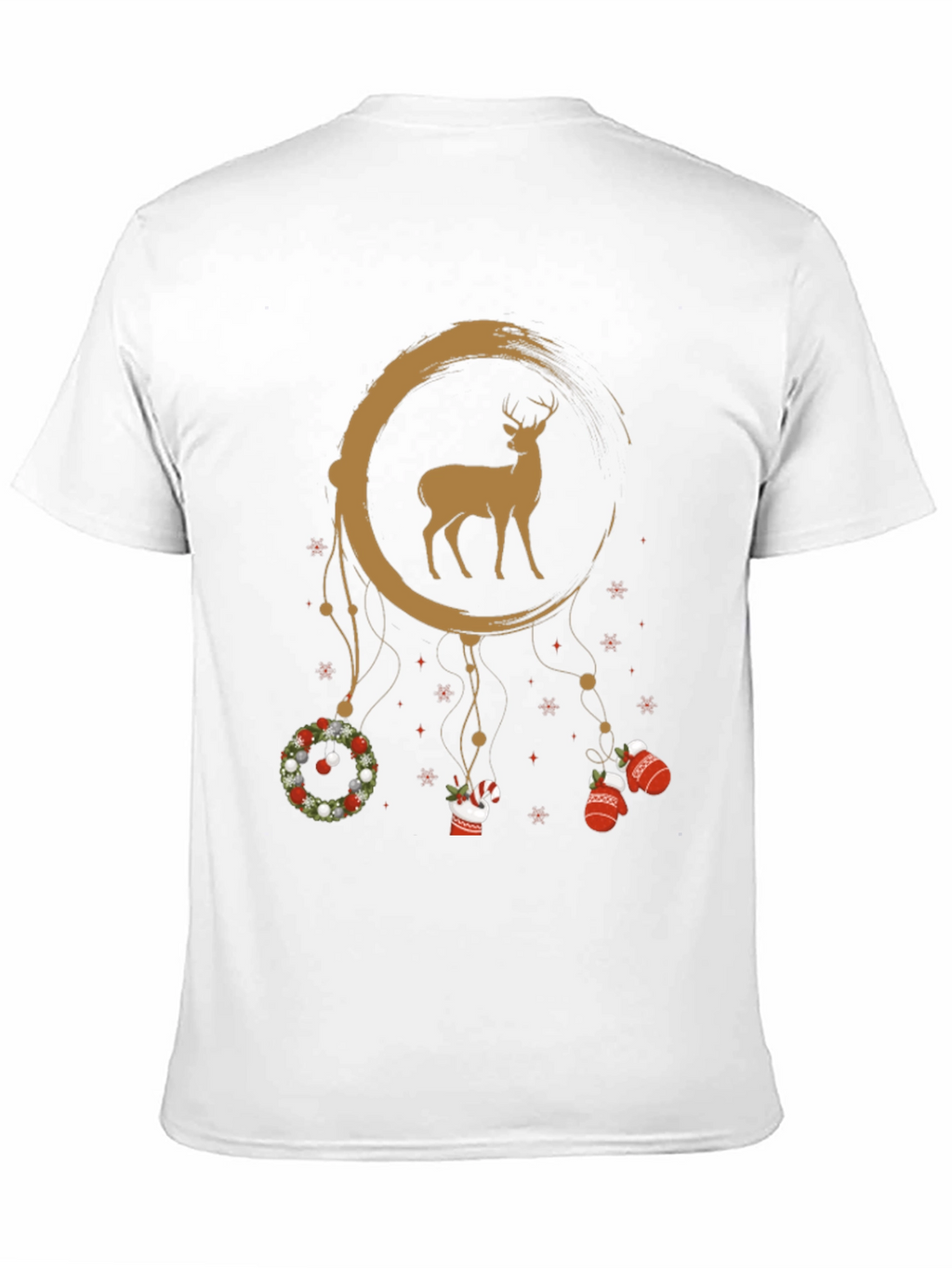 Christmas Deer Dreamcatcher Graphic Tee