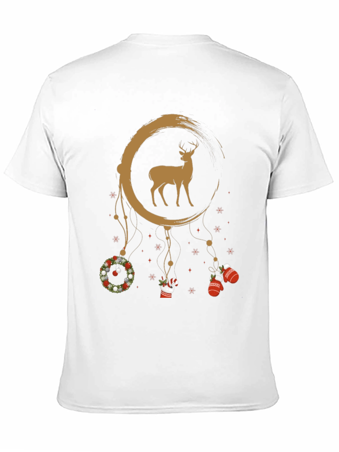 Christmas Deer Dreamcatcher Graphic Tee