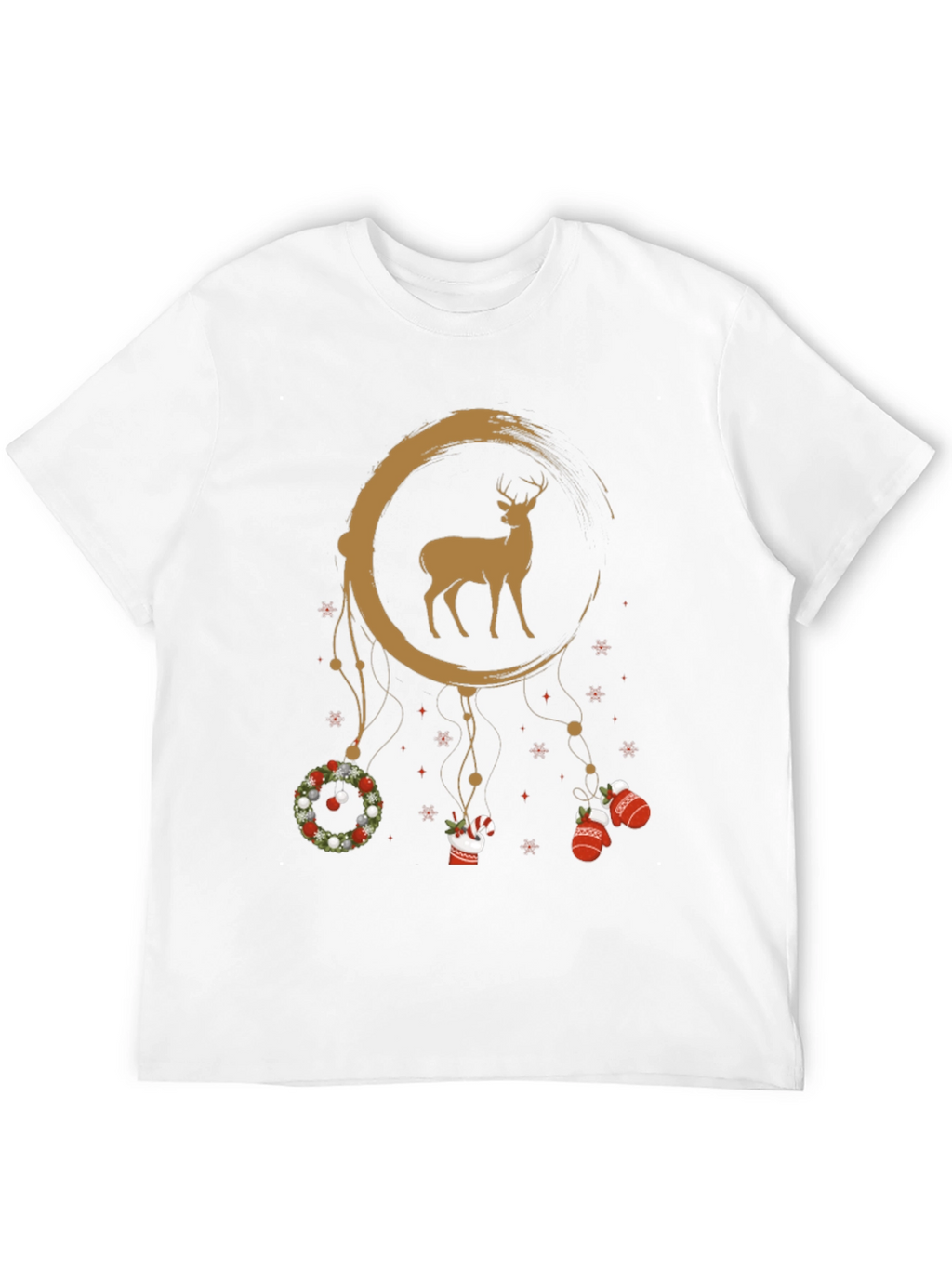 Christmas Deer Dreamcatcher Graphic Tee