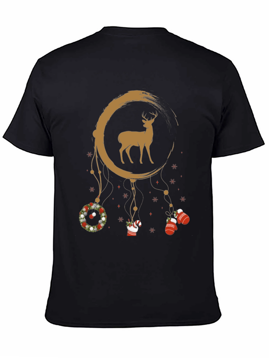 Christmas Deer Dreamcatcher Graphic Tee