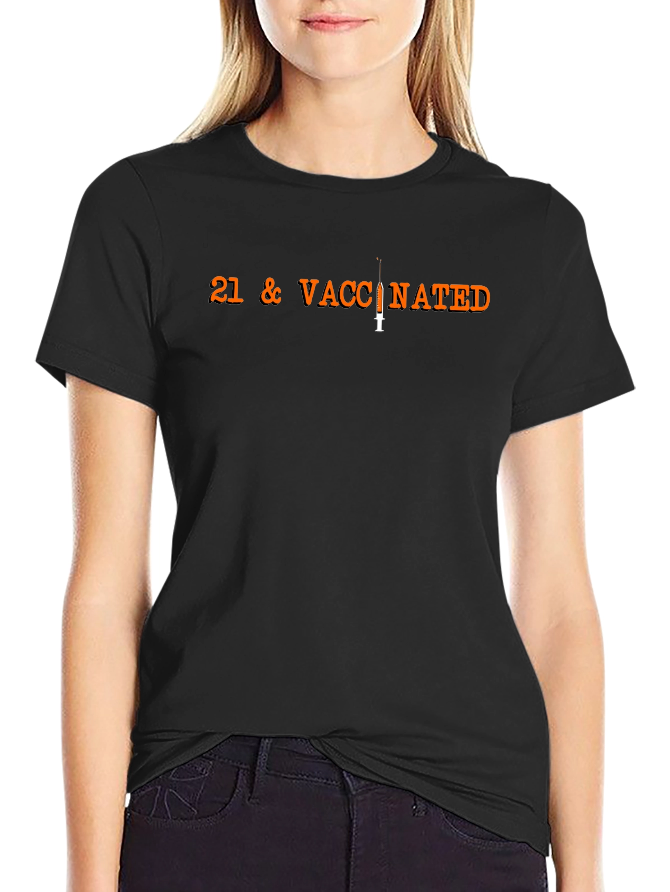 21 & Vaccinated T-Shirt: Celebrate Immunity!