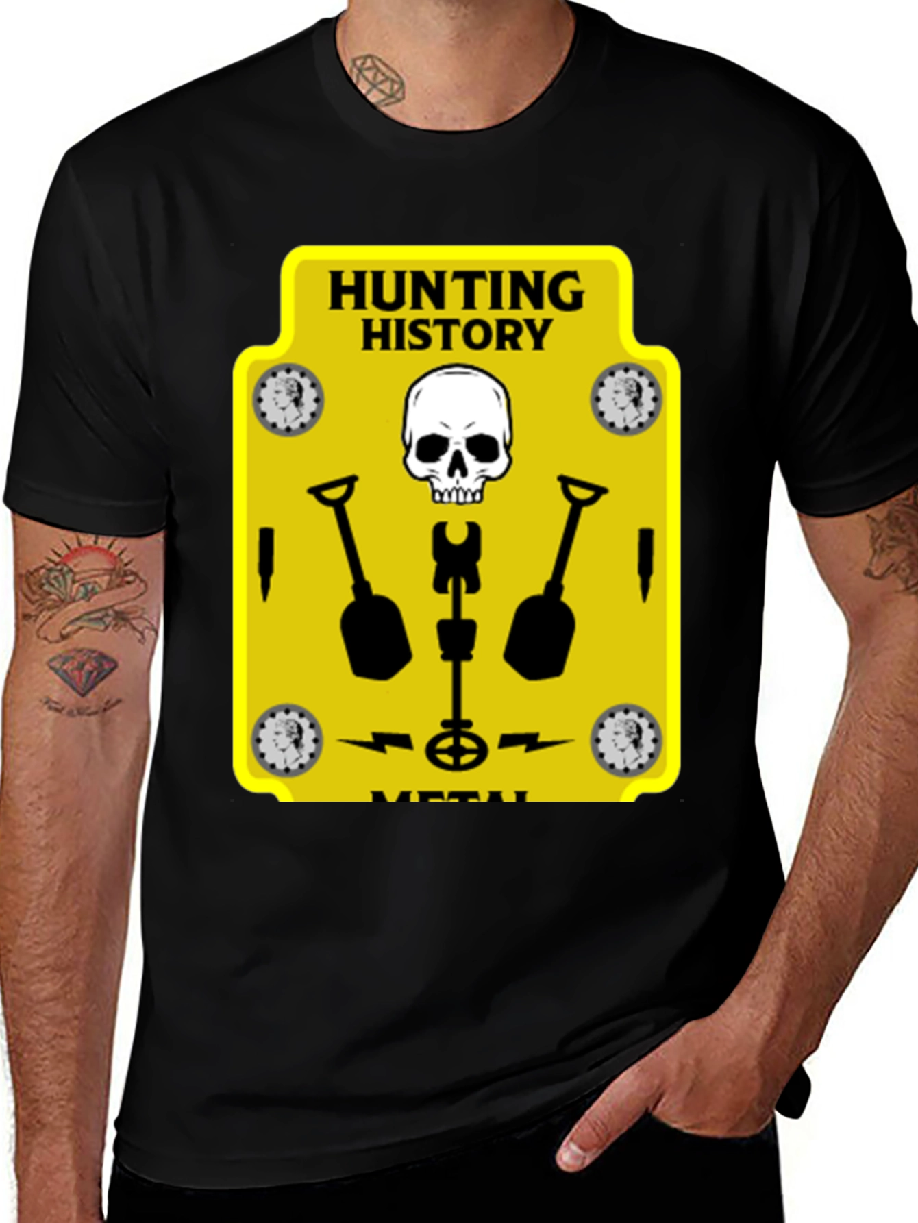 Hunting History Metal Detector T-Shirt