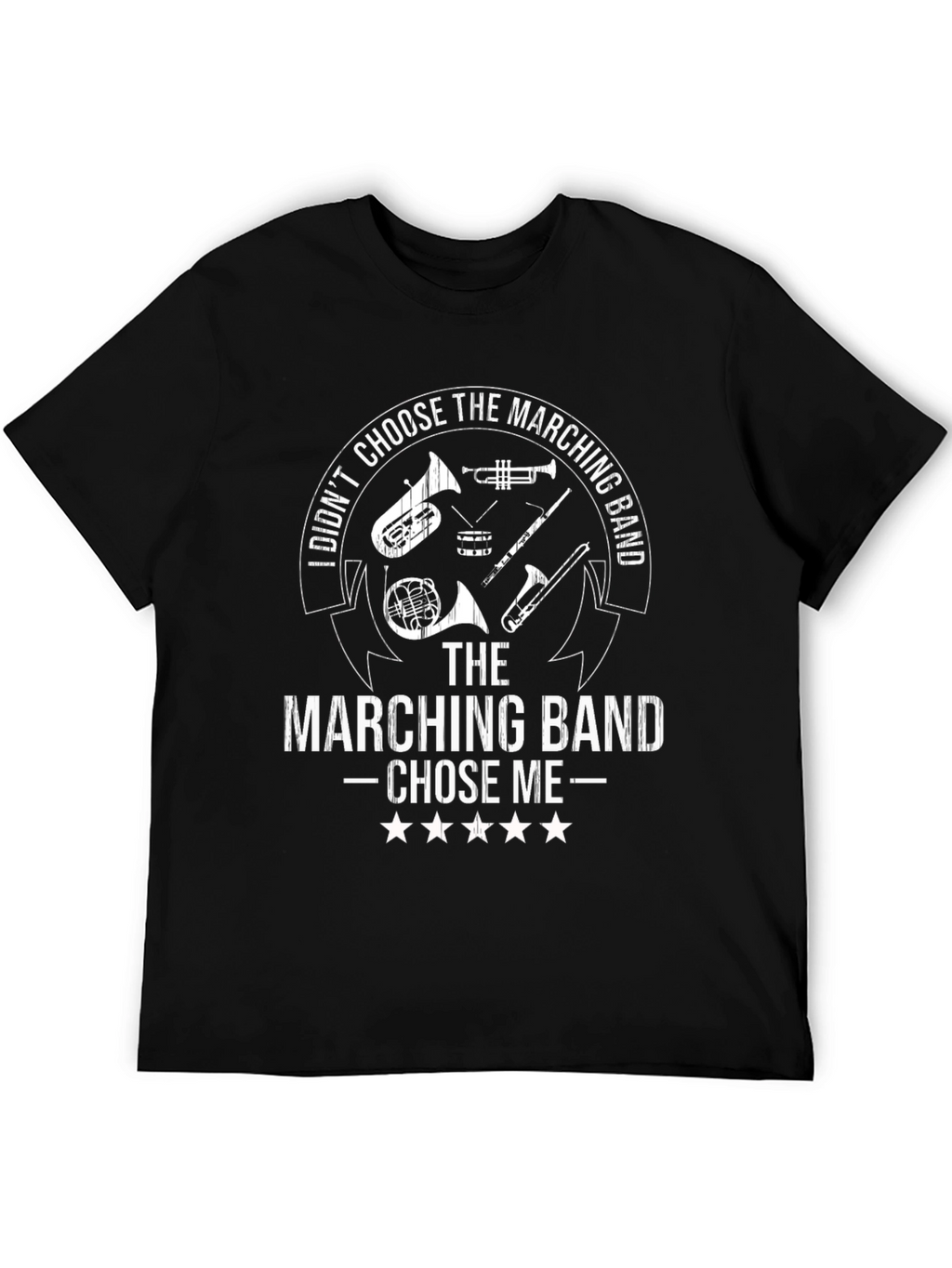 Marching Band Chose Me Black T-Shirt
