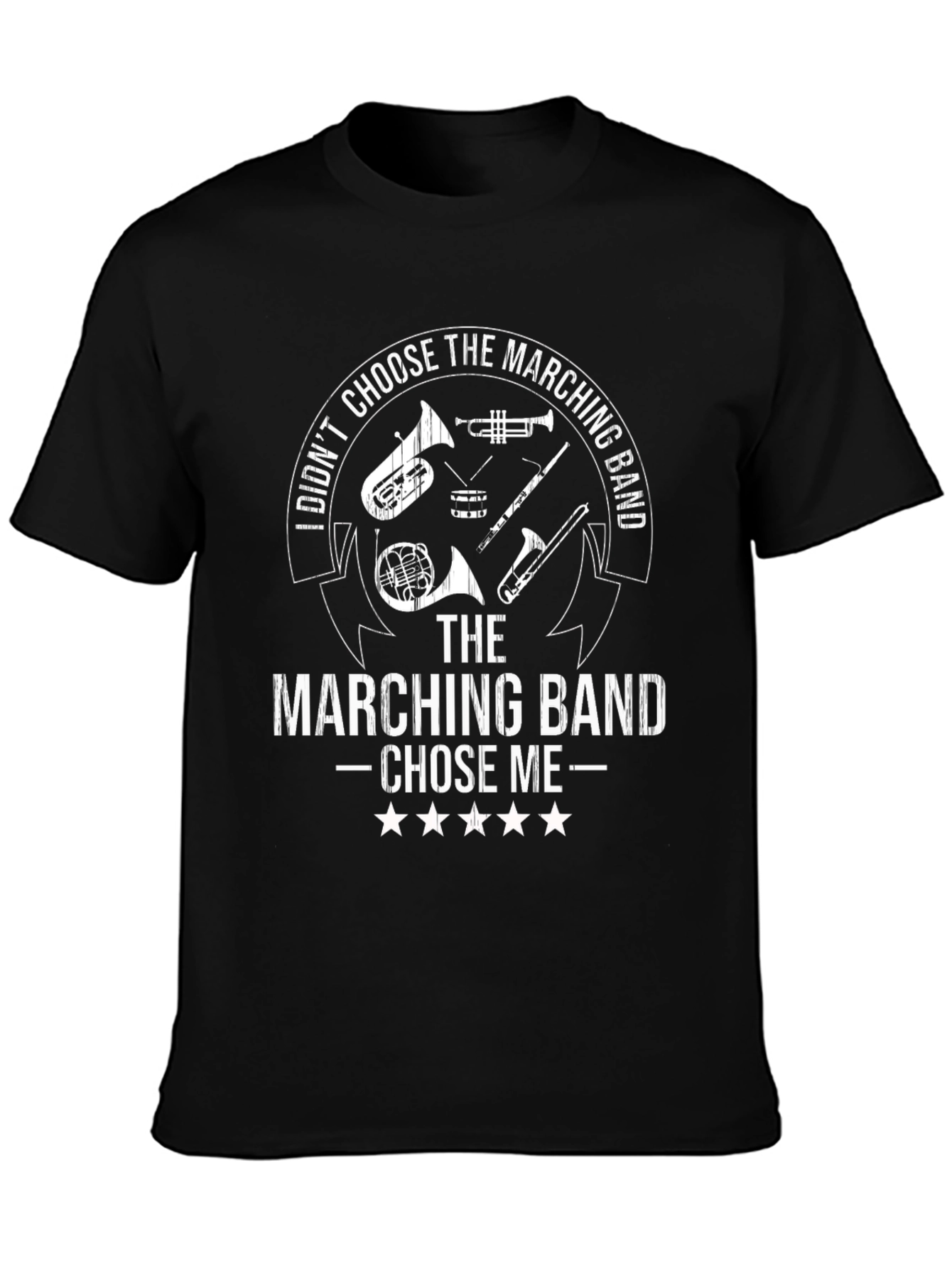 Marching Band Chose Me Black T-Shirt