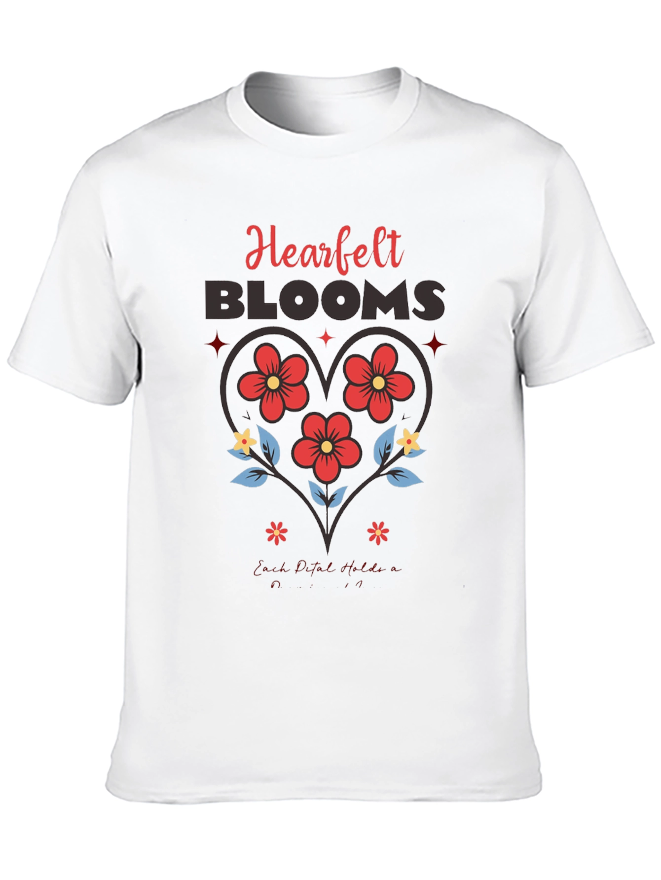 Heartfelt Blooms Graphic Tee