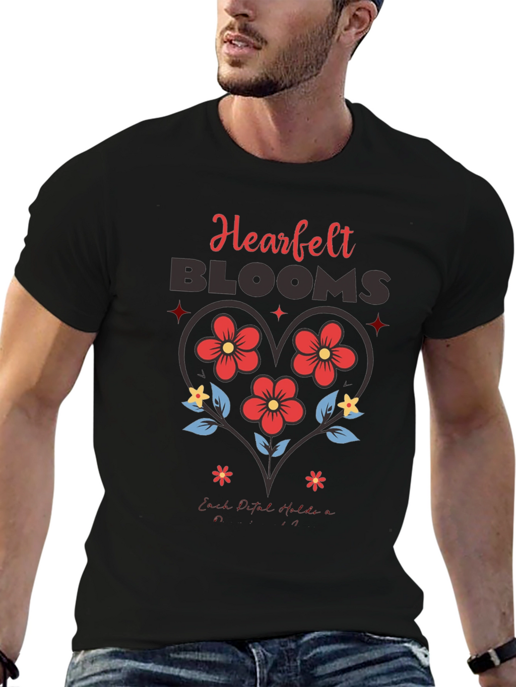Heartfelt Blooms Graphic Tee