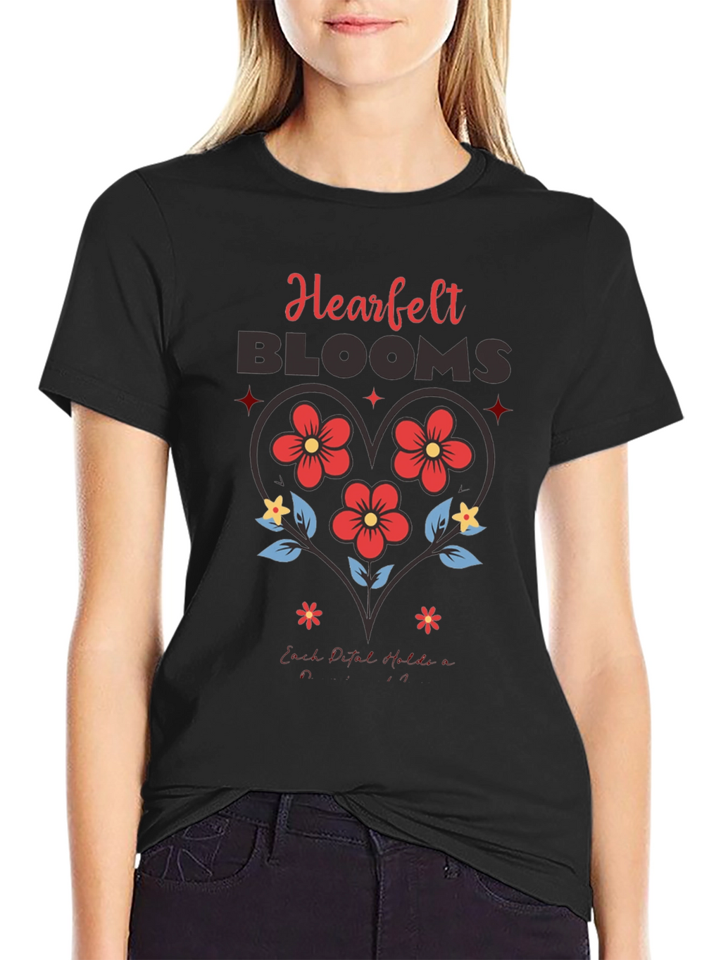 Heartfelt Blooms Graphic Tee