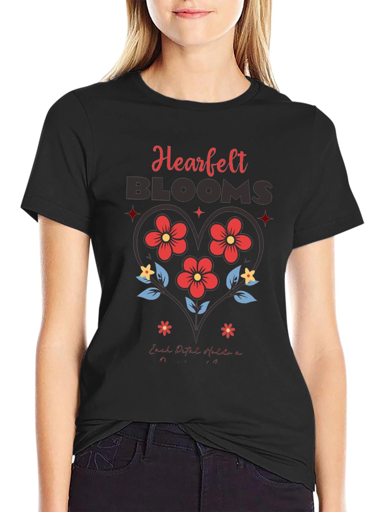 Heartfelt Blooms Graphic Tee