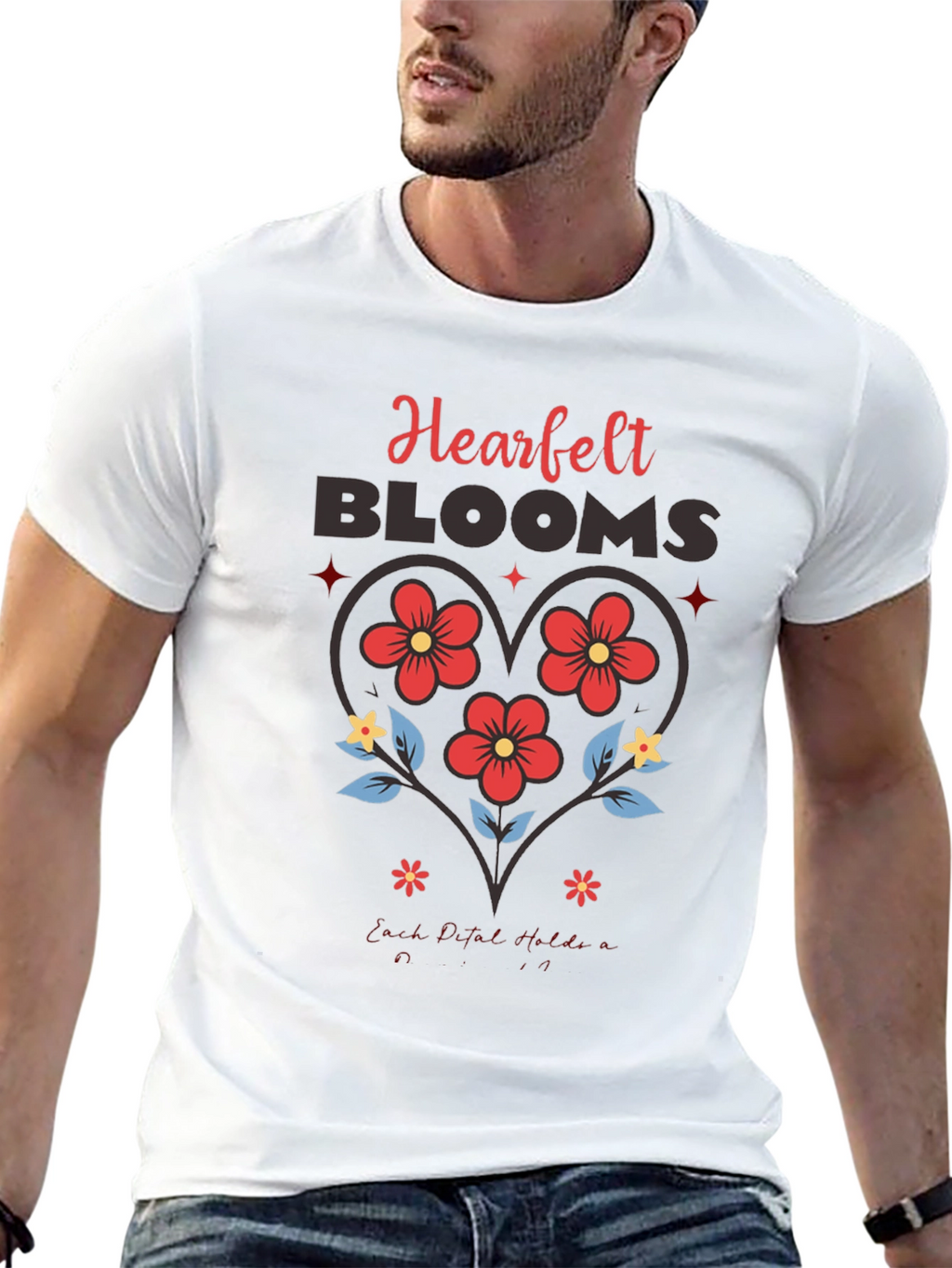 Heartfelt Blooms Graphic Tee