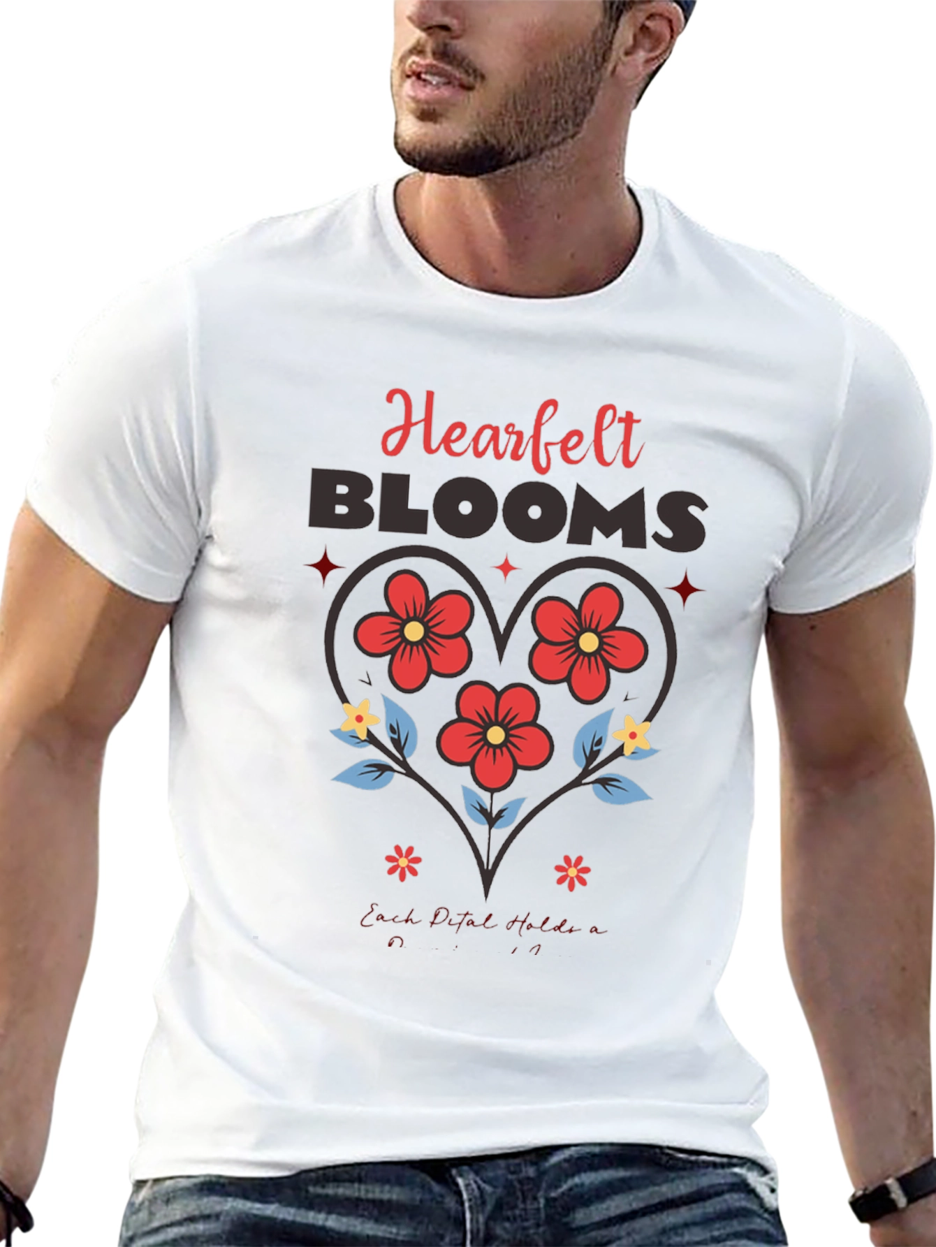 Heartfelt Blooms Graphic Tee