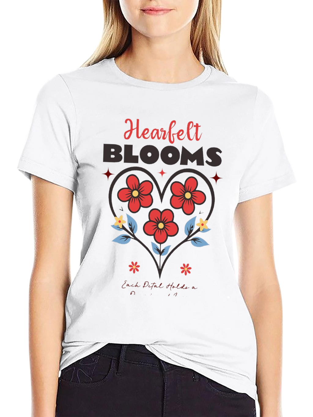 Heartfelt Blooms Graphic Tee
