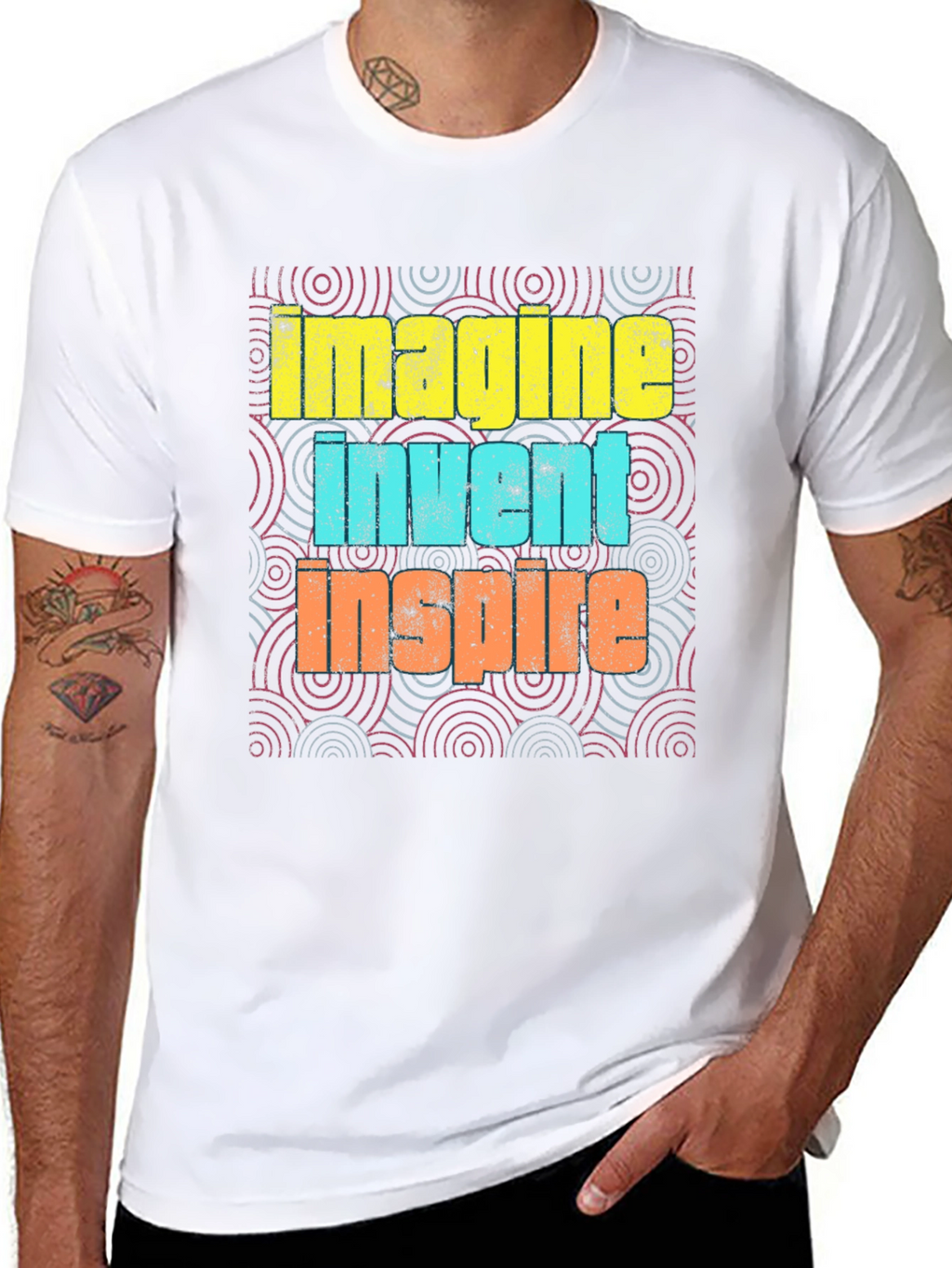Imagine Invent Inspire Graphic T-Shirt
