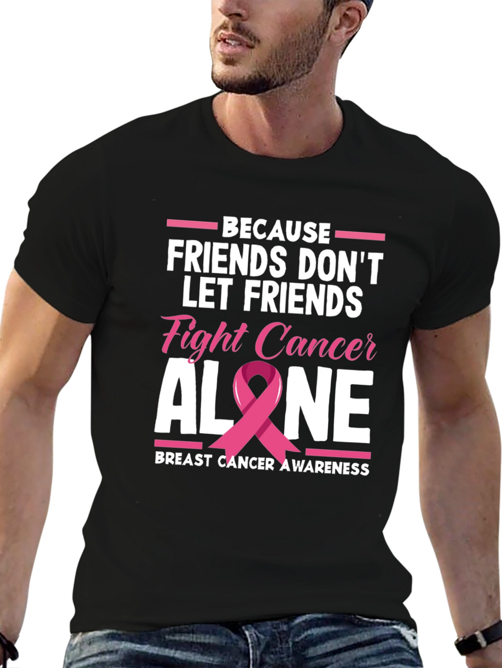 Breast Cancer Awareness T-Shirt - Friends Fight Cancer
