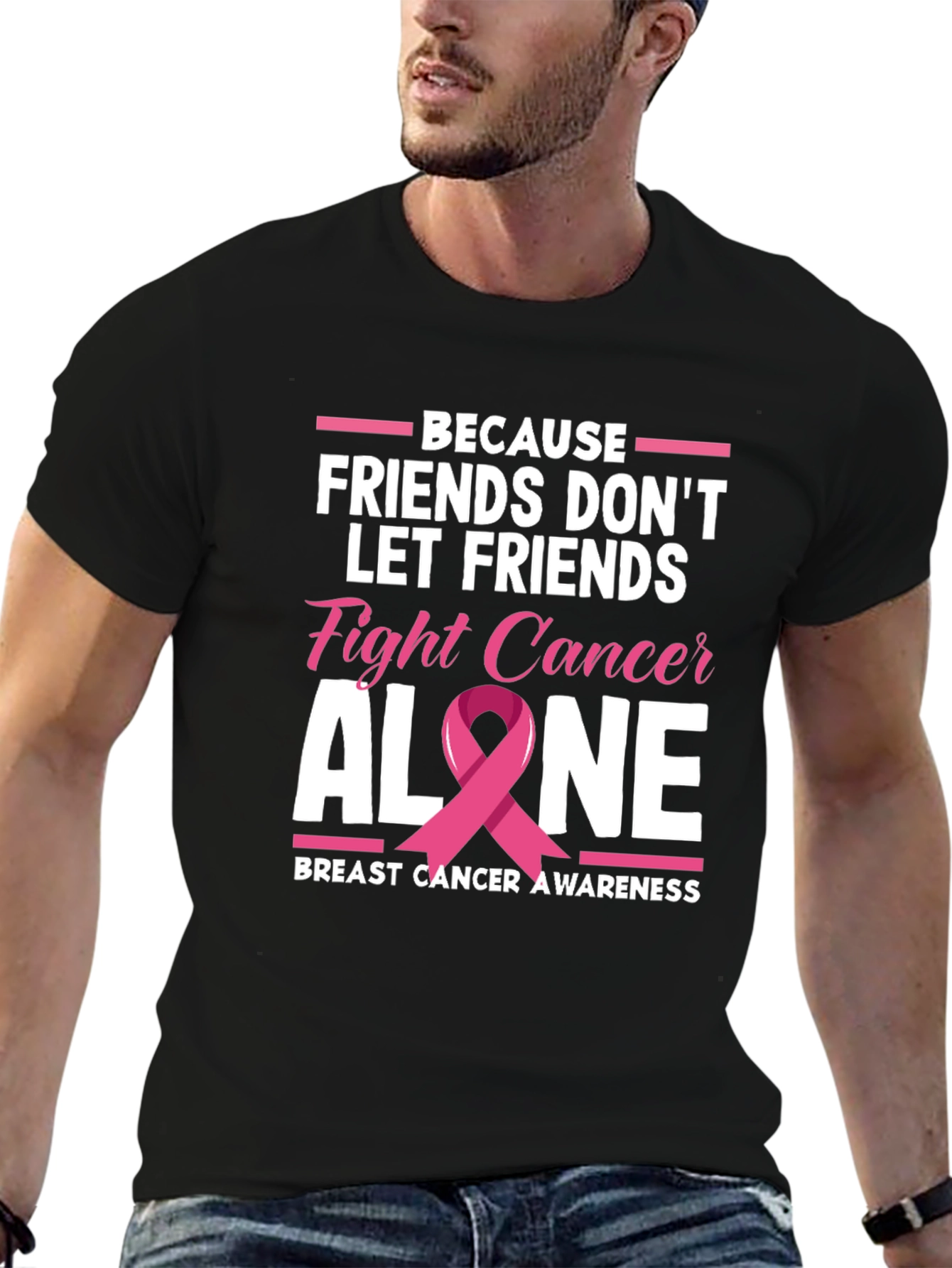 Breast Cancer Awareness T-Shirt - Friends Fight Cancer
