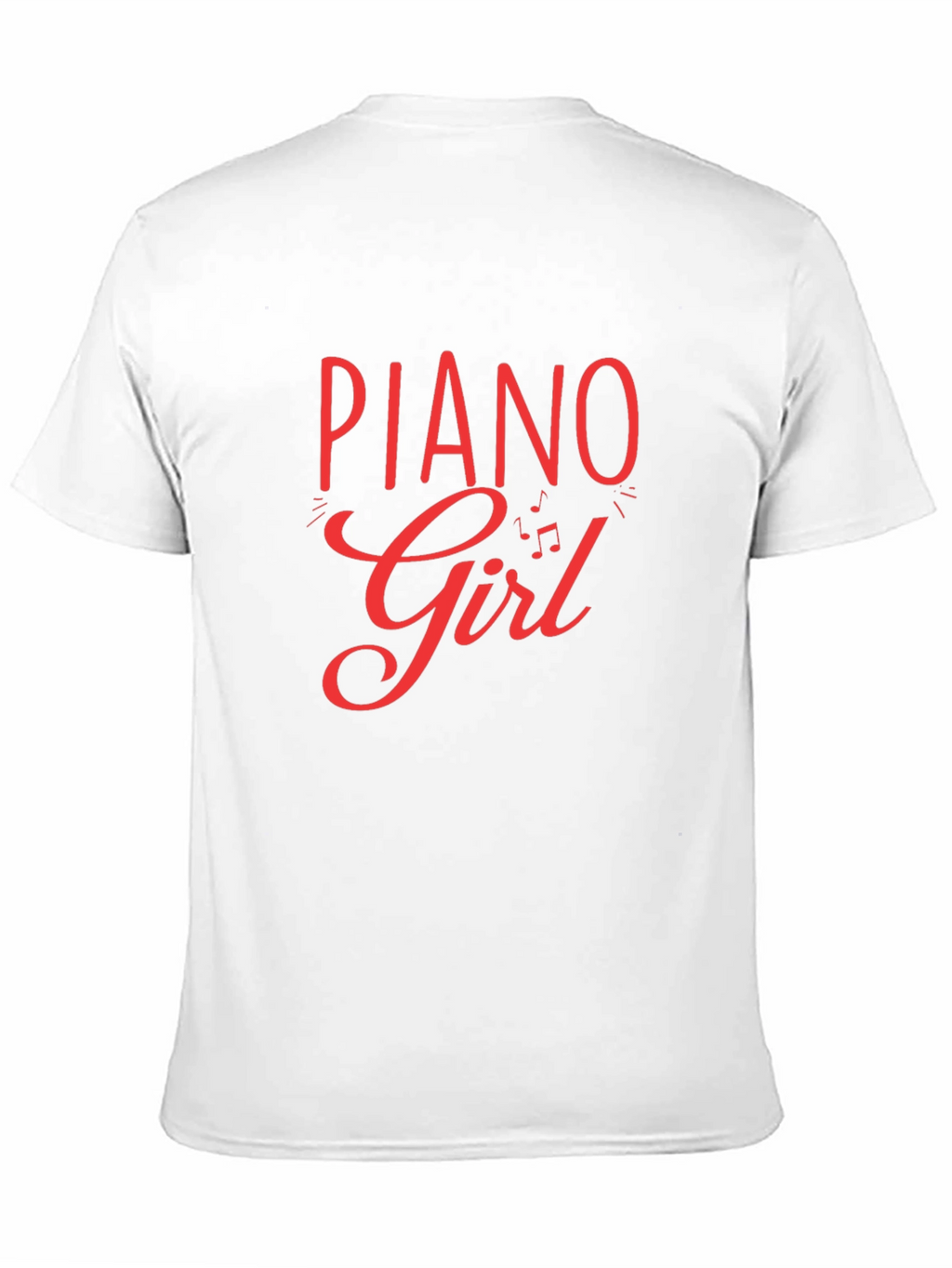 Piano Girl Black T-Shirt