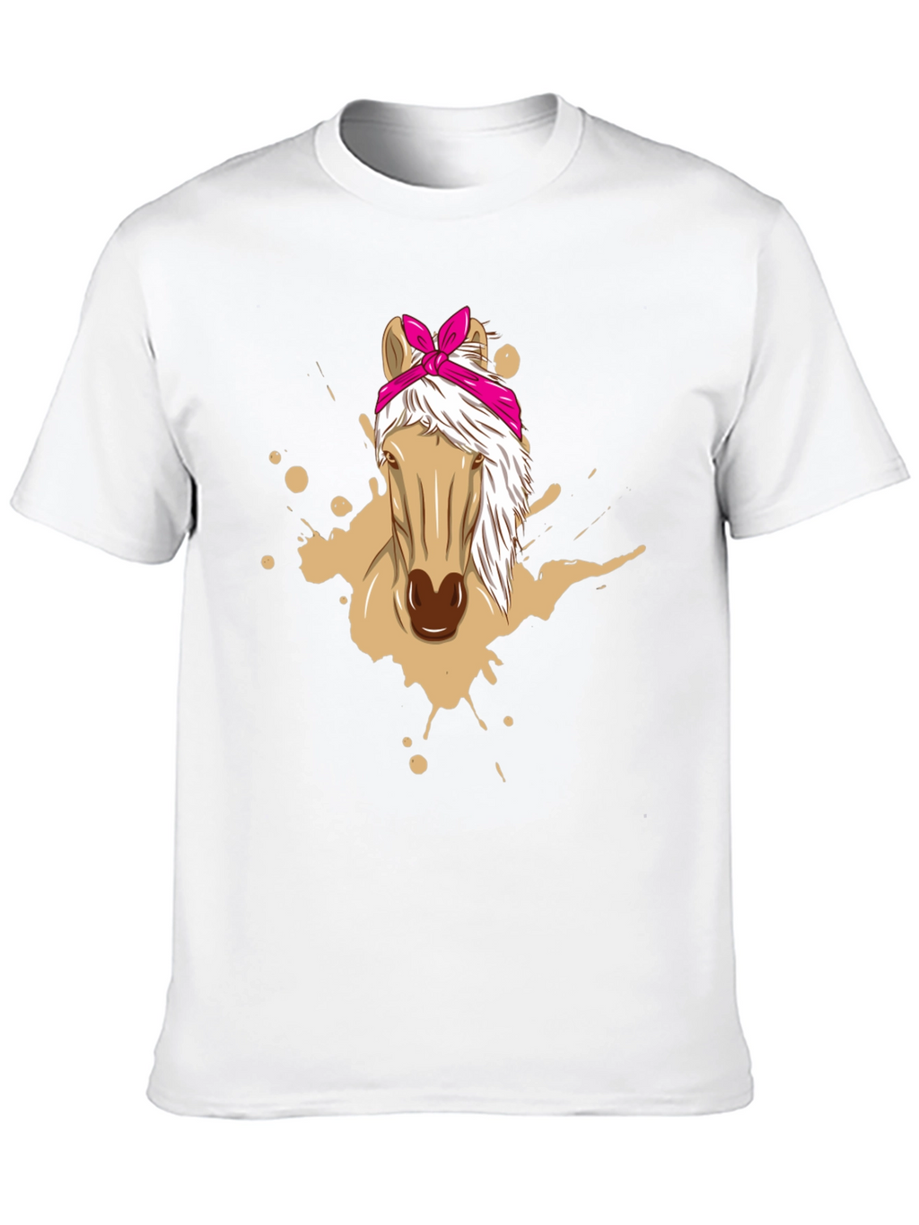 Horse Bandana Graphic Tee - Mens Black T-Shirt