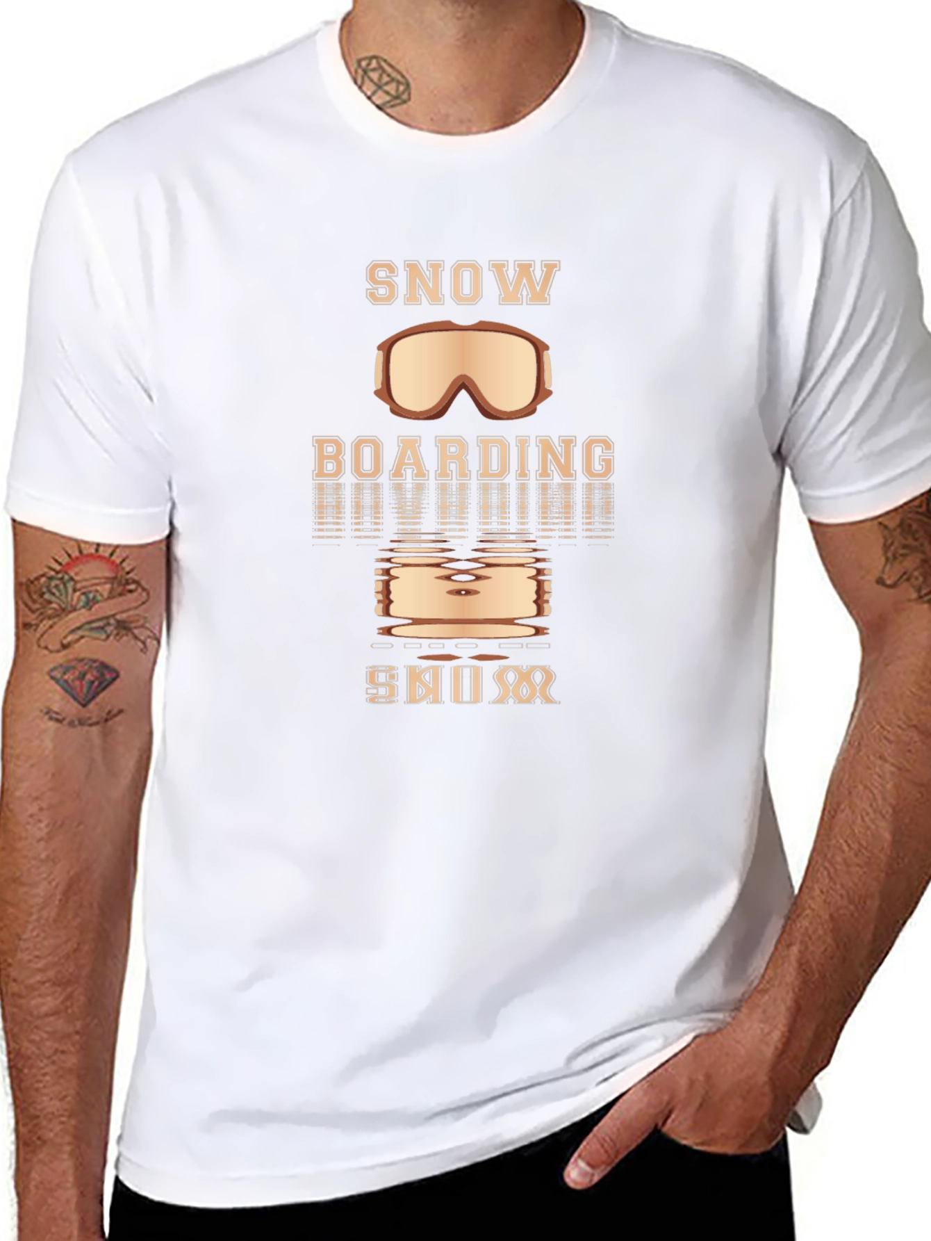 Snowboarding Bum Graphic T-Shirt