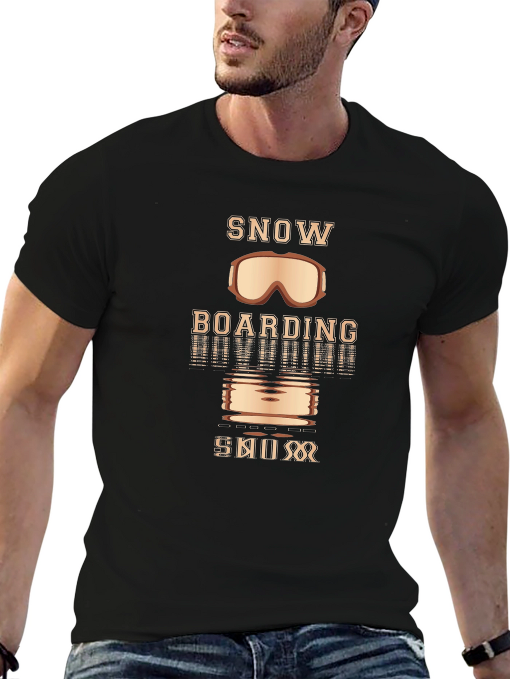 Snowboarding Bum Graphic T-Shirt