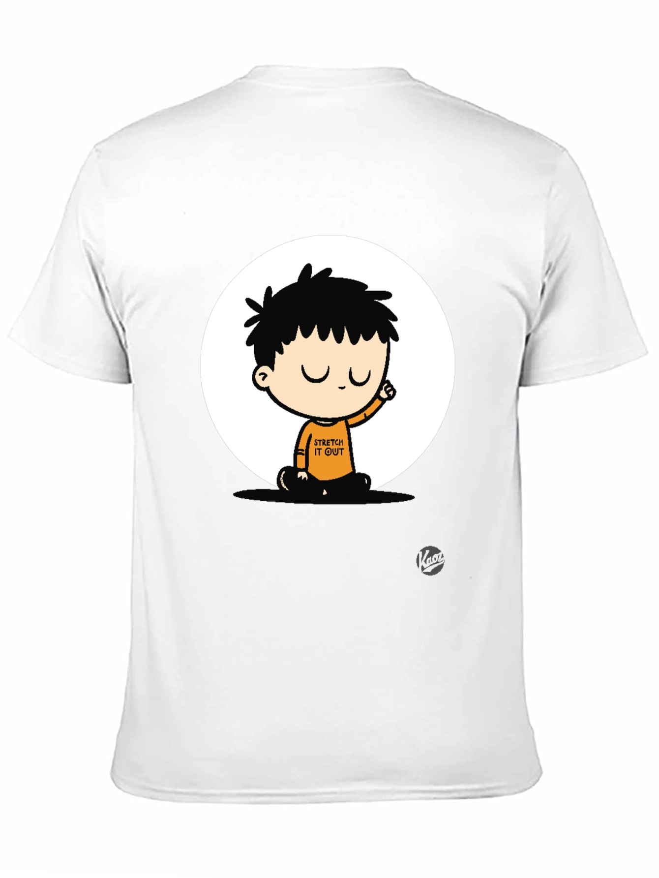 Stretch It Out Black Graphic T-Shirt