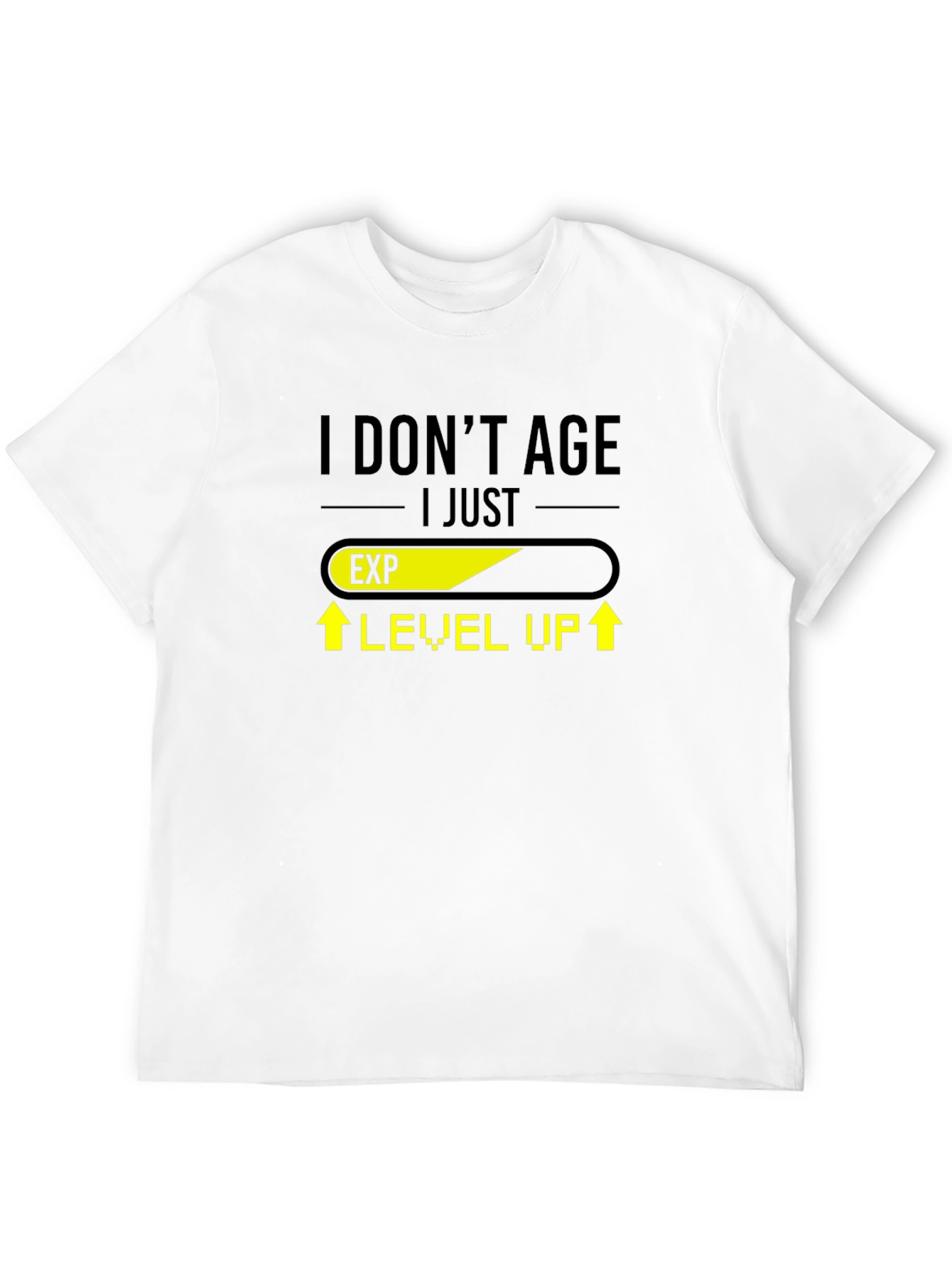 Level Up Black T-Shirt - Gamer Humor
