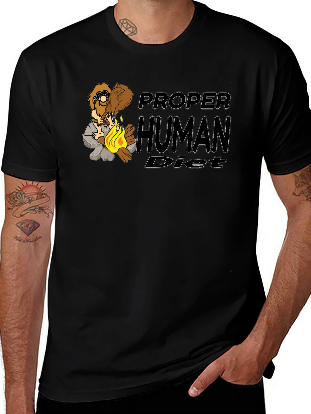 Proper Human Diet Funny T-Shirt